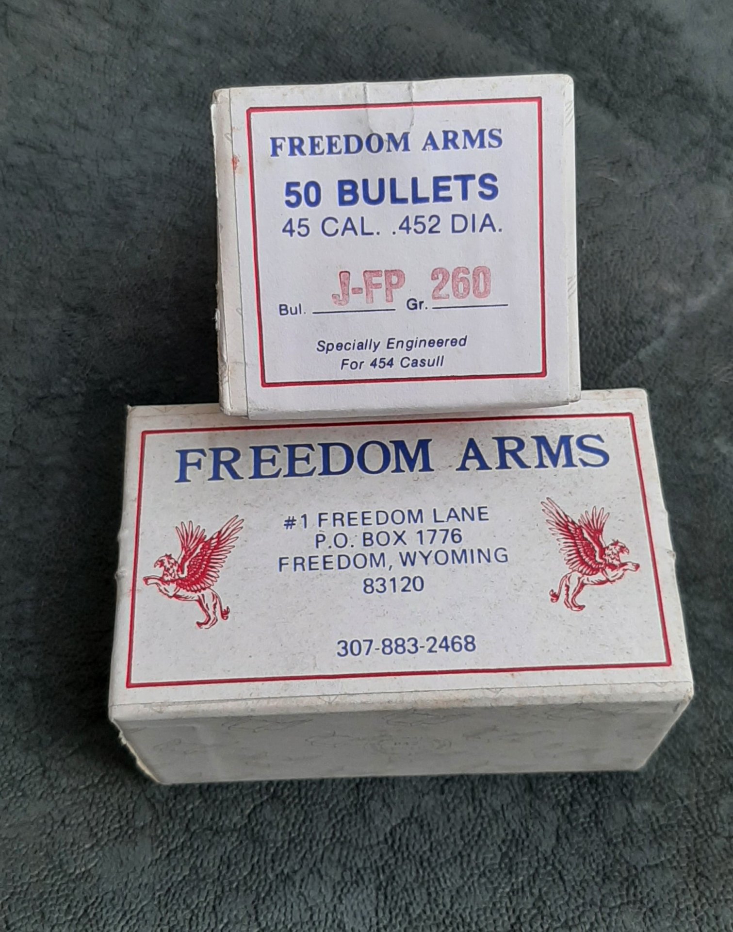 FREEDOM Arms .45 Teilmantelgeschosse – Bild 1