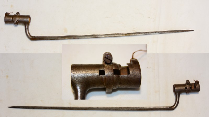 Tüllenbajonett, 45,6 cm lange Dreikantklinge – Bild 1