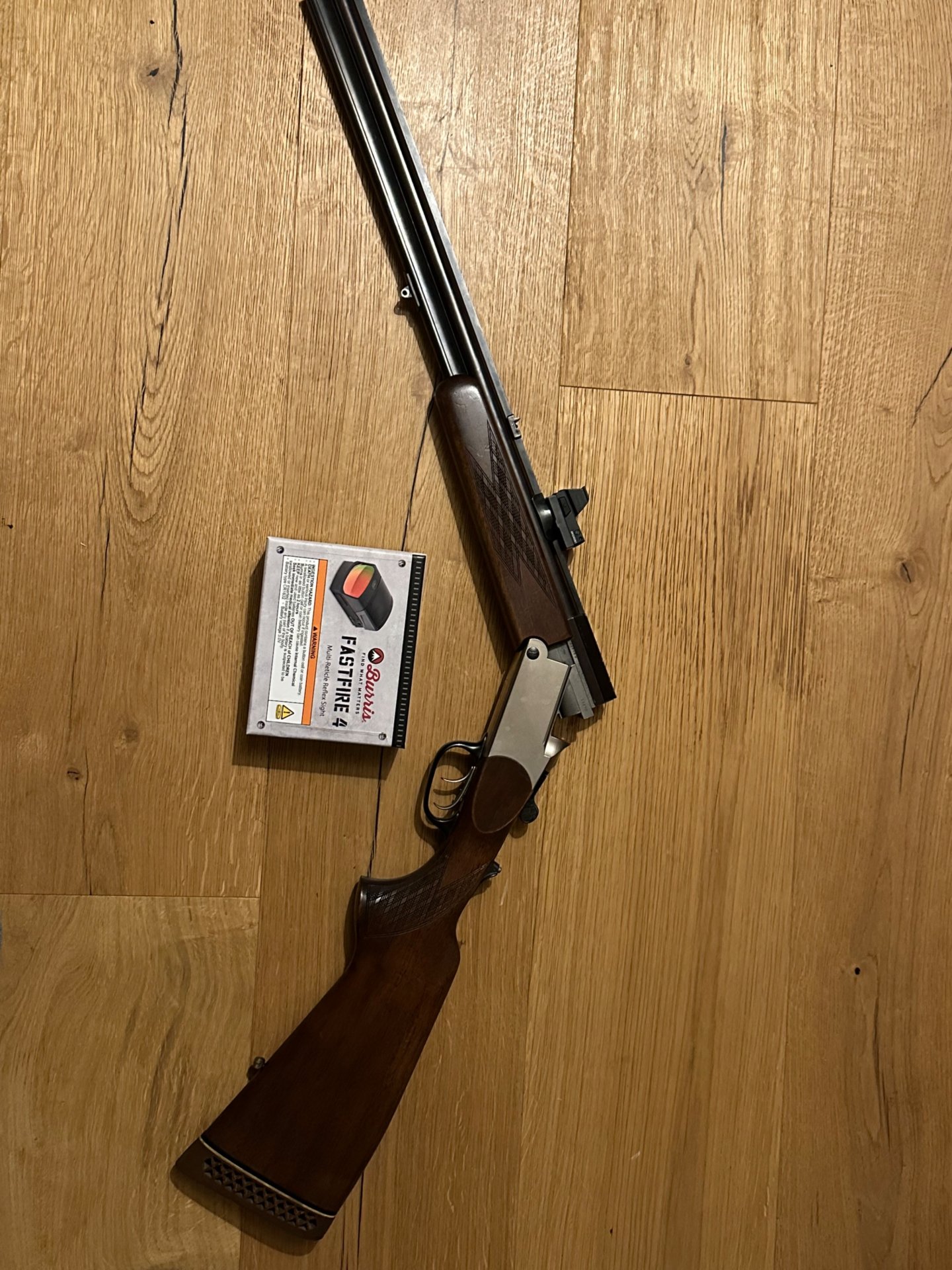 Blaser Bockbüchsflinte BBF 12/70 .30-06 Handspanner inkl. Burris FastFire 4 Rotpunktvisier – Bild 1