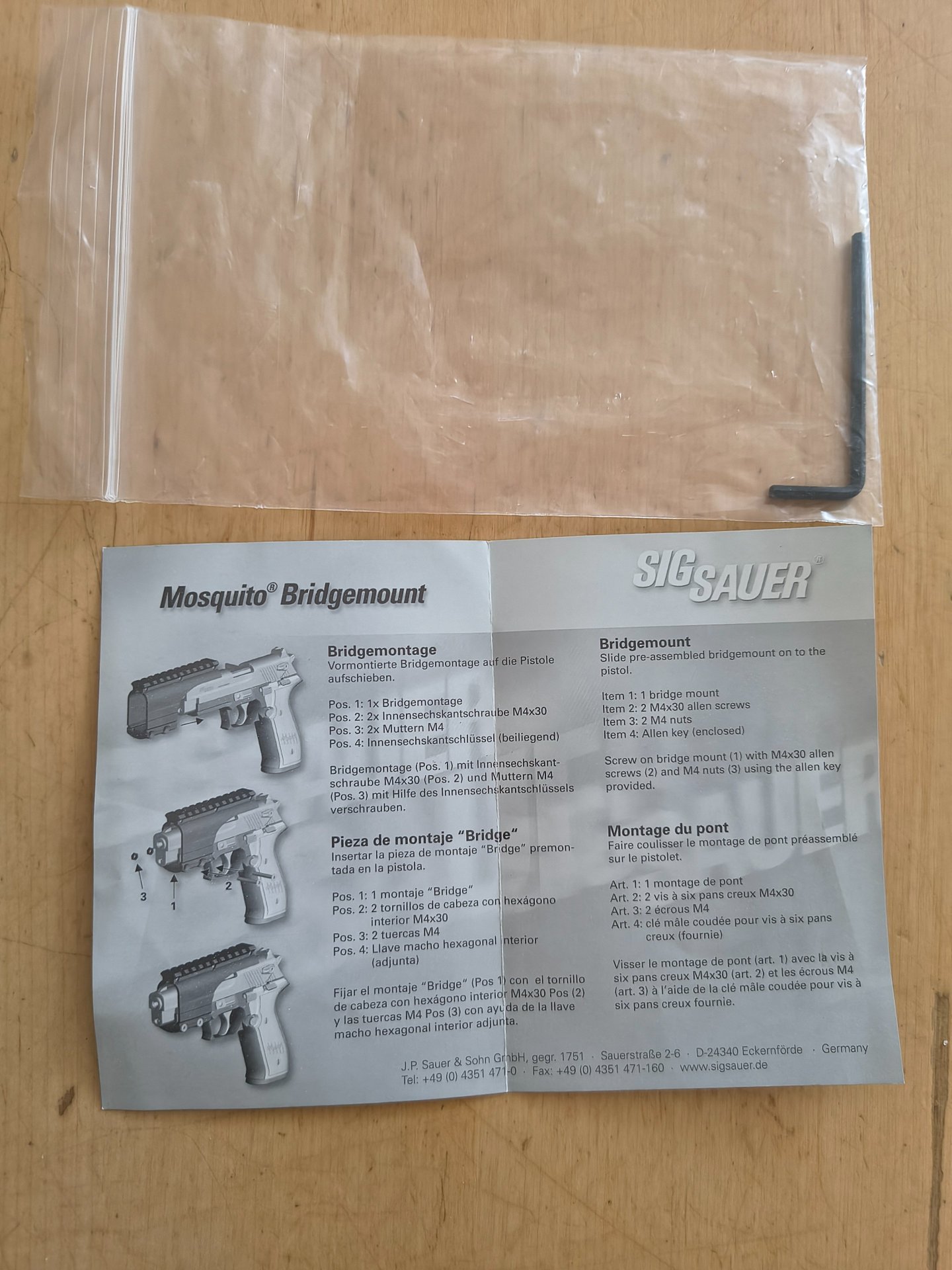 SigSauer Mosquito 22 lr. + 4 Magazine + Bridge + Reddot | Originalkoffer mit Schloss, Zubehör... – Bild 6