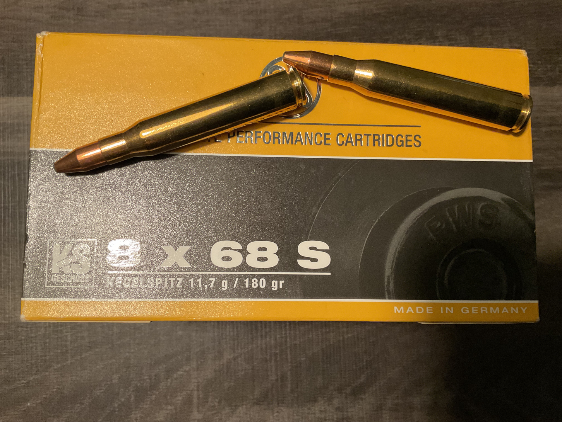 Patronen 8x68 S 11,7 gr. KS – Bild 1