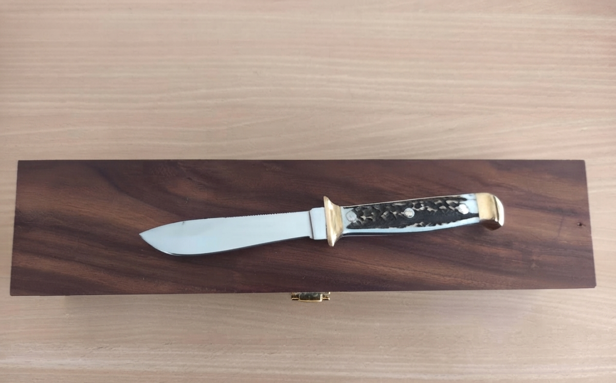 NEU Hirschhorn Jagdnicker Jagdmesser Waidmesser vom Waidbesteck – Bild 1