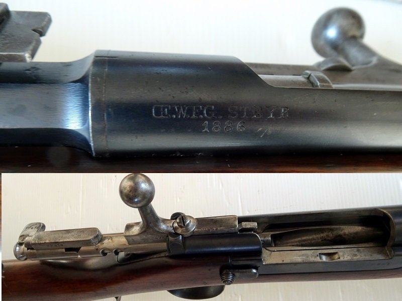 Rep. Büchse, Gewehr Steyr, Kropatschek Mod.1886, Kal. 8x60R – Bild 5