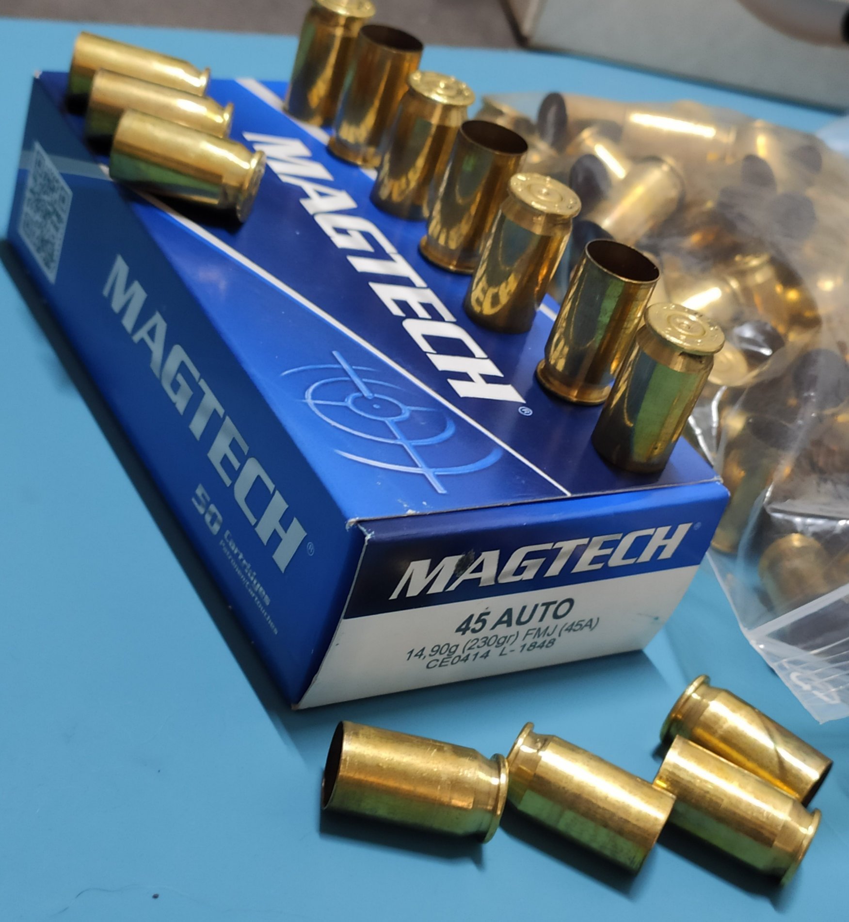 .45 ACP / 45 Auto Magtech Hülsen für Wiederlader – Bild 1