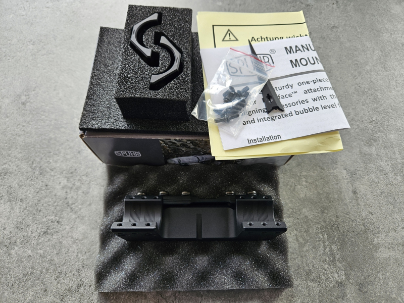 SPUHR SP-3001 Zielfernrohrmontage 30 mm Picatinny – 0 MIL / 0 MOA, Bauhöhe 30 mm – komplett – Bild 1