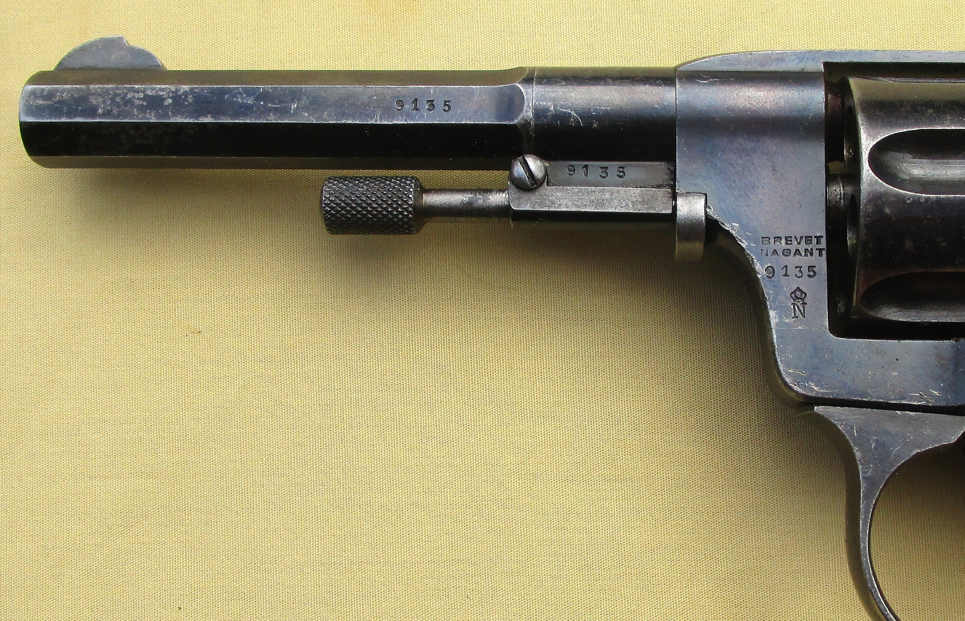 Nagant Revolver M1893 Norwegische Marine m/93 nummerngleich Kal.7,5mm – Bild 2
