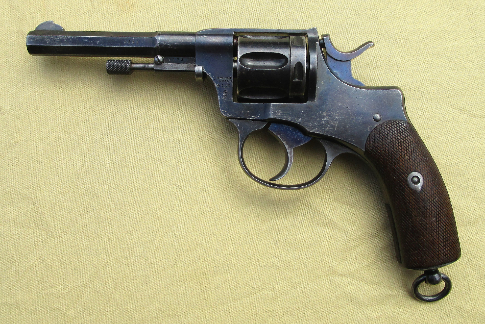 Nagant Revolver M1893 Norwegische Marine m/93 nummerngleich Kal.7,5mm – Bild 1