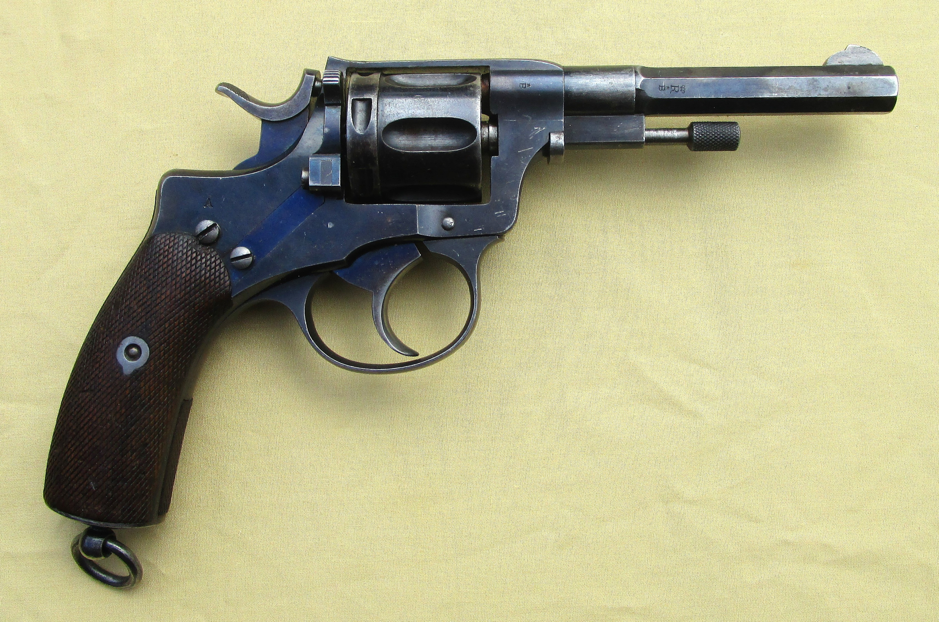 Nagant Revolver M1893 Norwegische Marine m/93 nummerngleich Kal.7,5mm – Bild 3