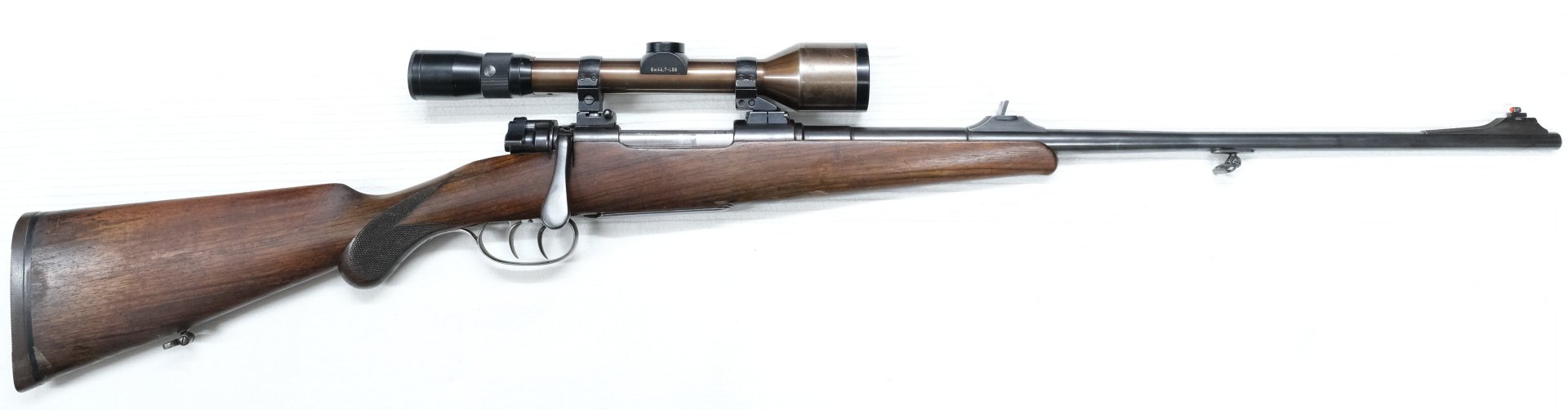 Repetierbüchse Mauser Mod. 98 Kal. 7x57, mit EAW Schwenkmontage und Zielfernrohr Hertel & Reuss 6x44 – Bild 1
