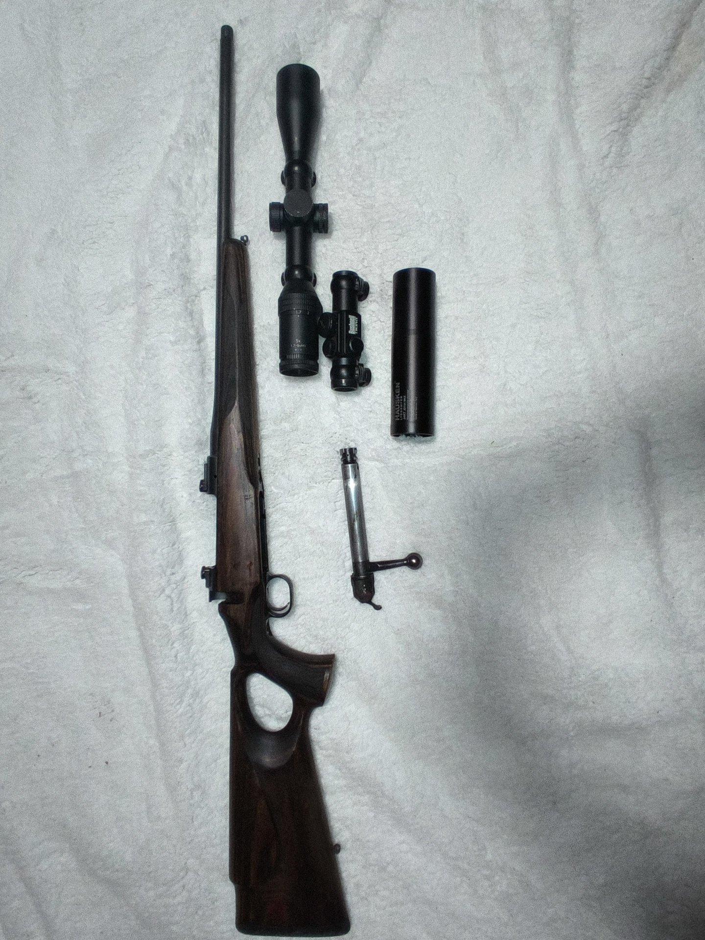 Mauser M12 Max Lochschaft Kal. .30-06 Spr. – Jagd-Komplettpaket inkl. Hausken Schalldämpfer & 2 Opti – Bild 6