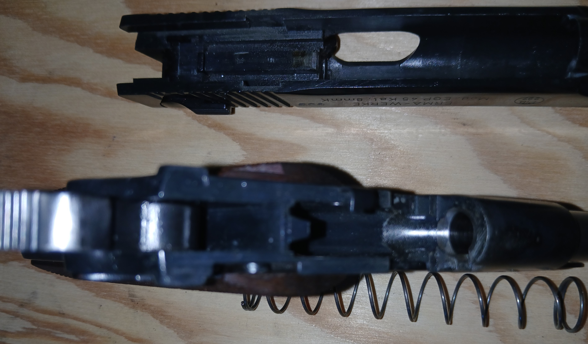 Schreckschusspistole Erma EGP 45 PTB-Nr. 297 8mm P.A.Knall mit Zubehör RAR! – Bild 6