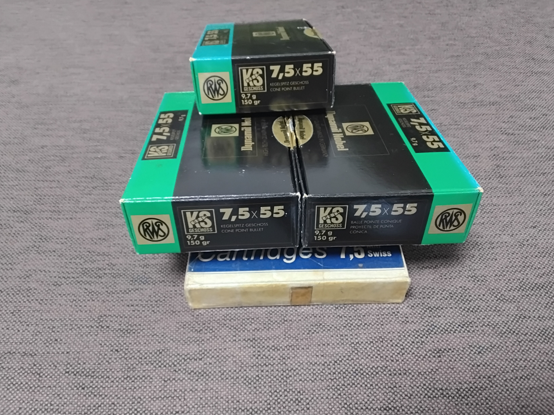Jagdmunition 7.5x55 selten &rar – Bild 2