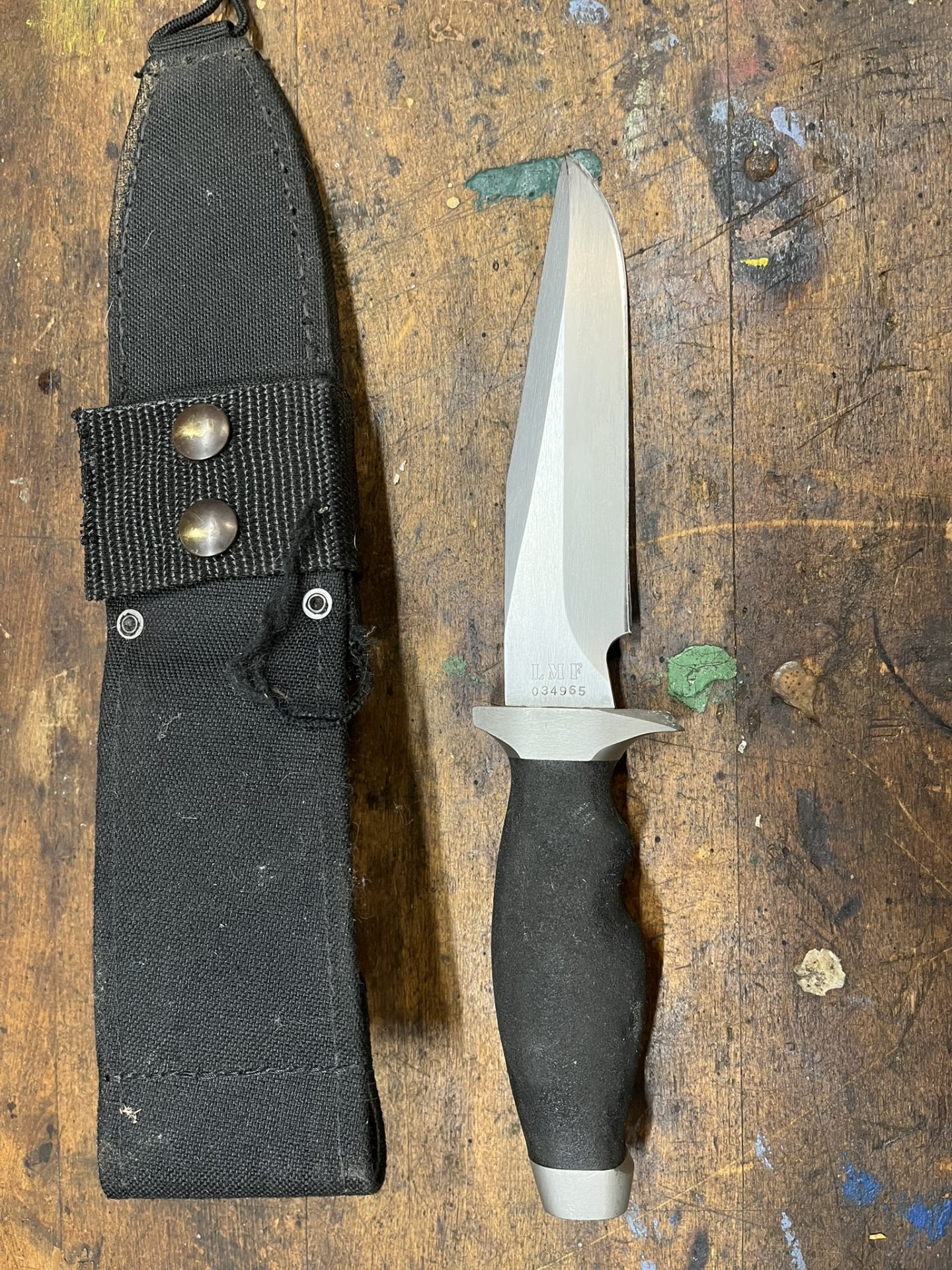 orig. 80er Jahre GERBER LMF USA Combat Knive, Prepper Bushcraft aus Sammlung – Bild 2