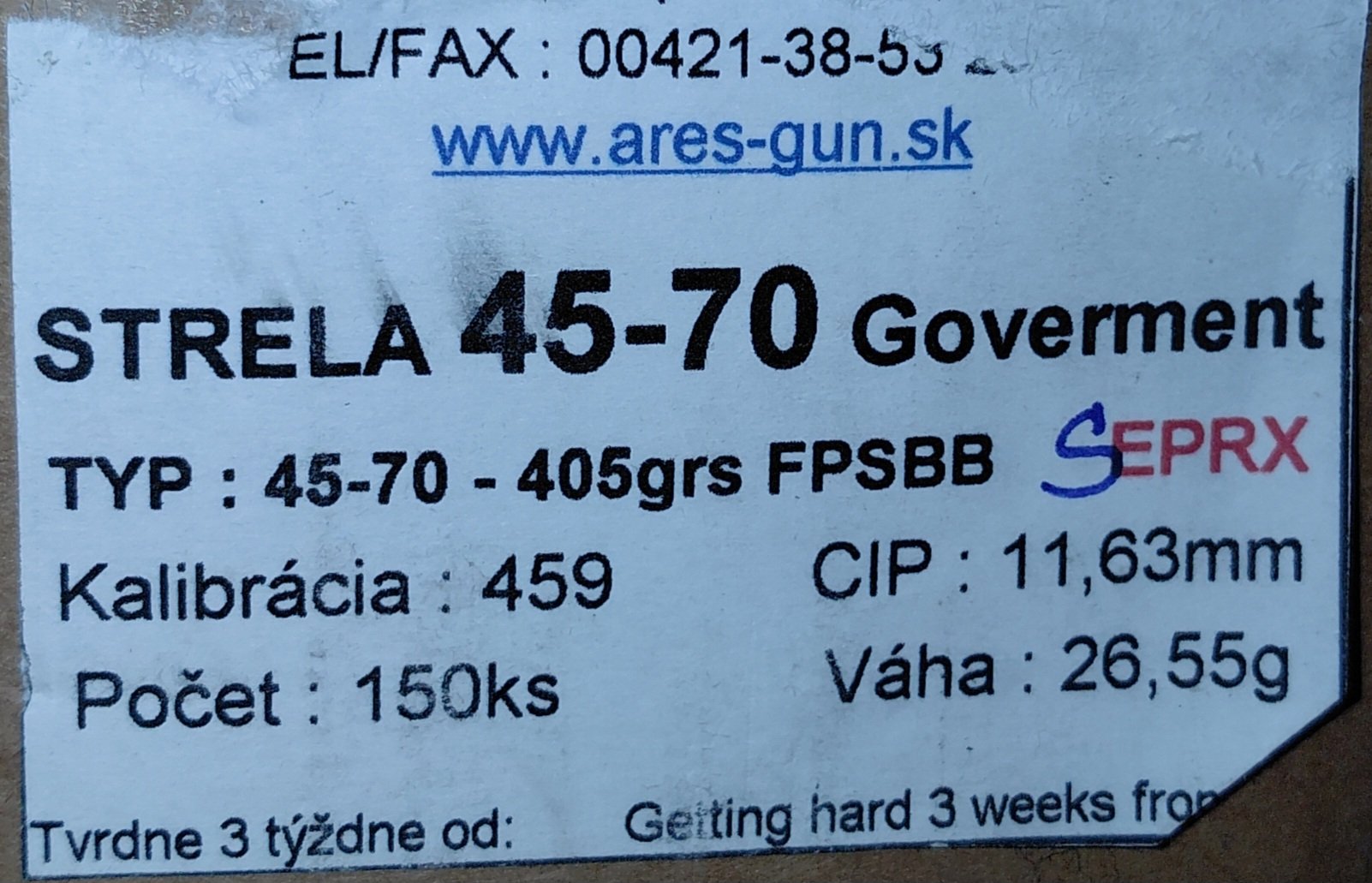 45/70 Ares Geschoße 405 Grain – Bild 2