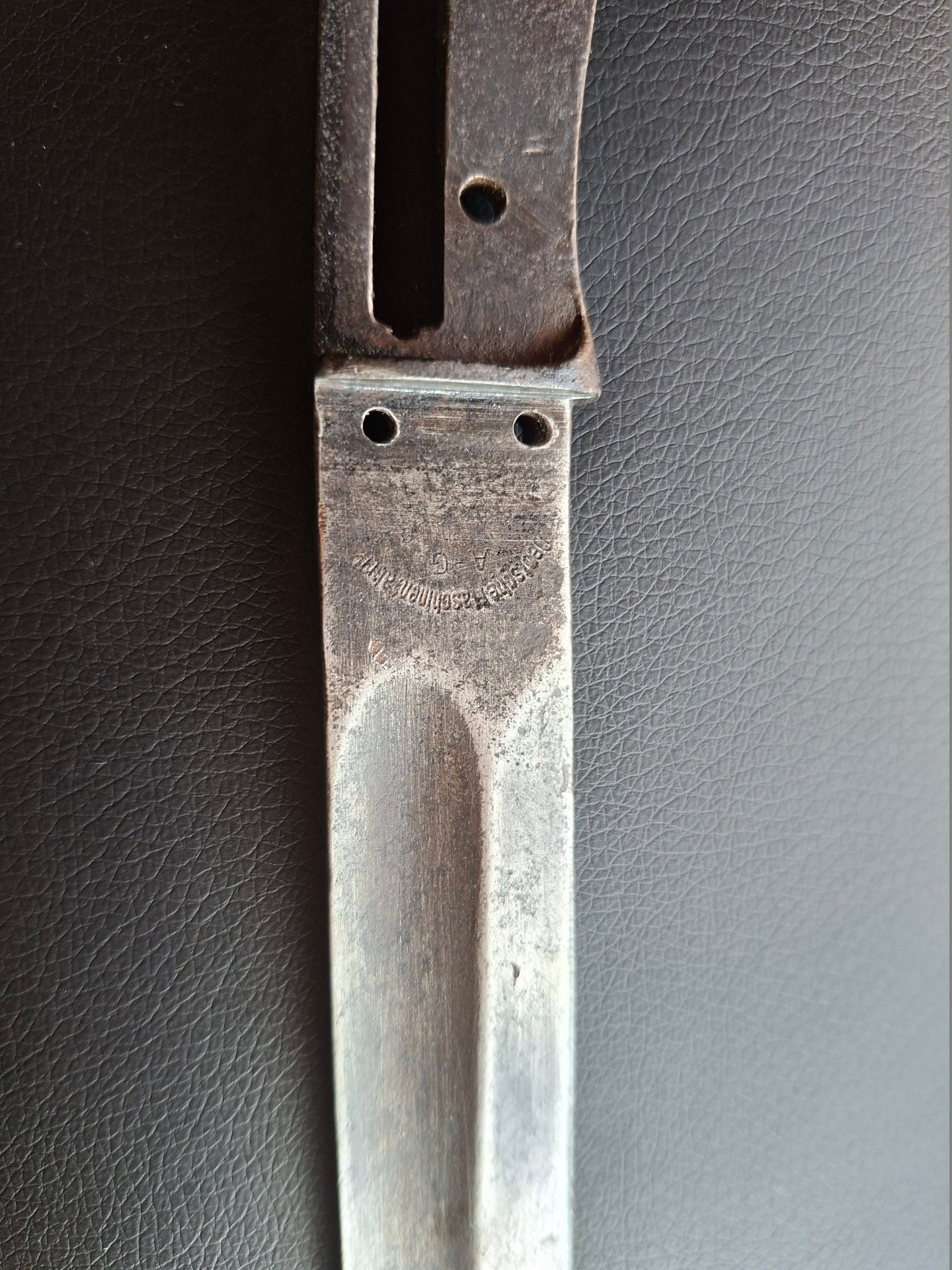 Preussisches Seitengewehr 98/05 Deutsche Maschinenfabrik AG Rohling Bajonett 1. WK – Bild 2