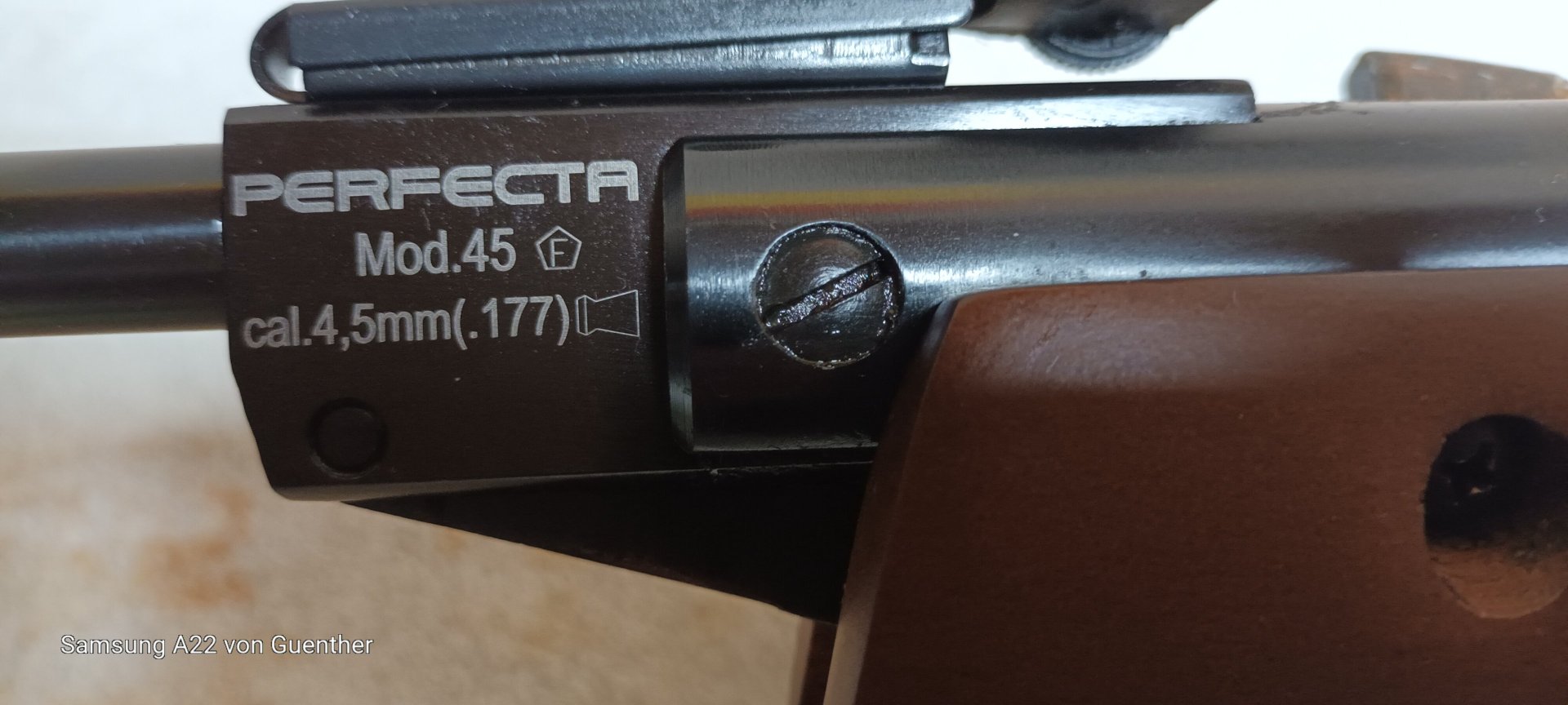 neue perfekta 45 cal. 4,5mm diabolo – Bild 3
