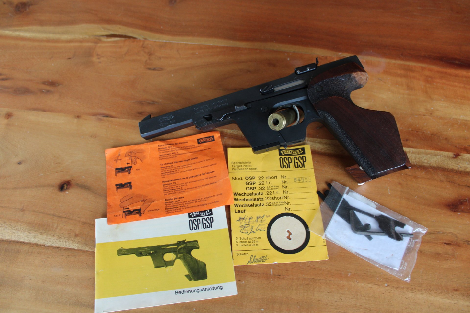 Gute gebrauchte Sportpistole Walther GSP im Kaliber .22lr – Bild 1