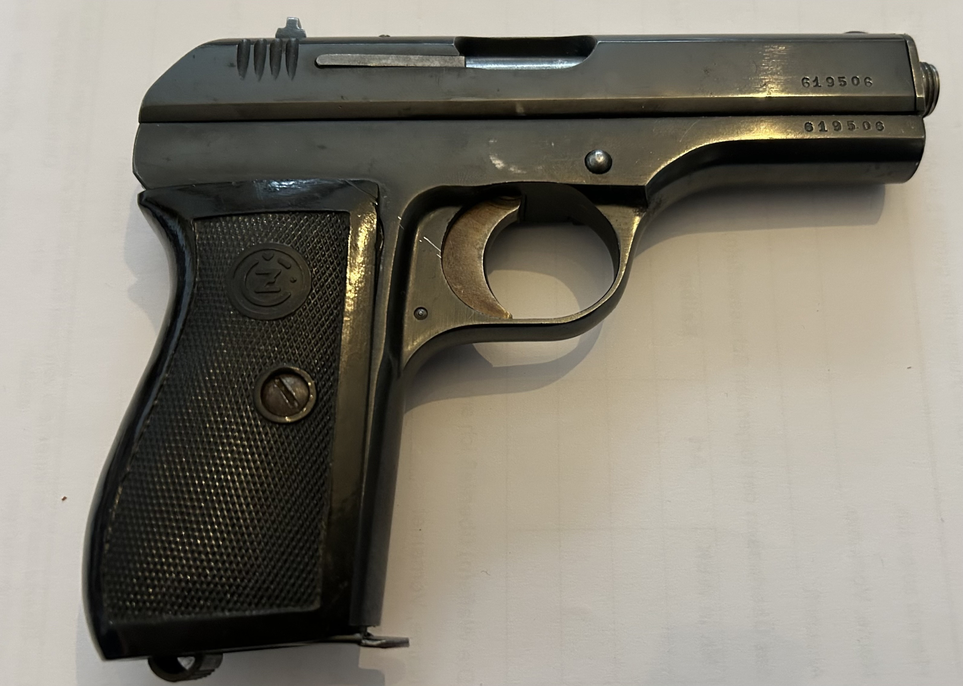 Pistole CZ Mod.27 im Kaliber 7,65mm Browning mit SD Gewindelauf – Bild 2