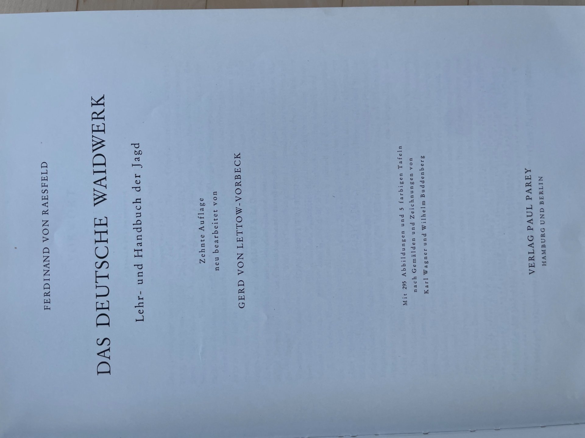 Das deutsche Waidwerk von Ferdinand v. Raesfeld – Bild 2