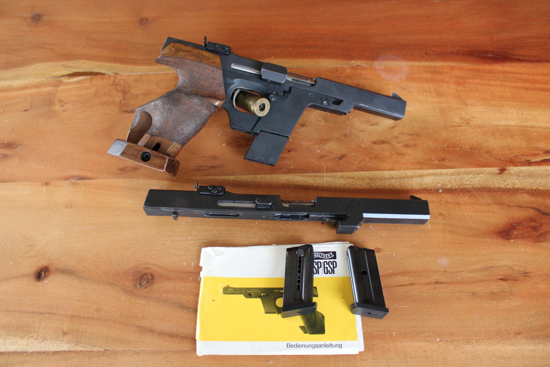 Gebrauchte Sportpistole Walther GSP im Kal .32 S&W LongWC mit WEchselsystem im Kal. .22lr – Bild 1