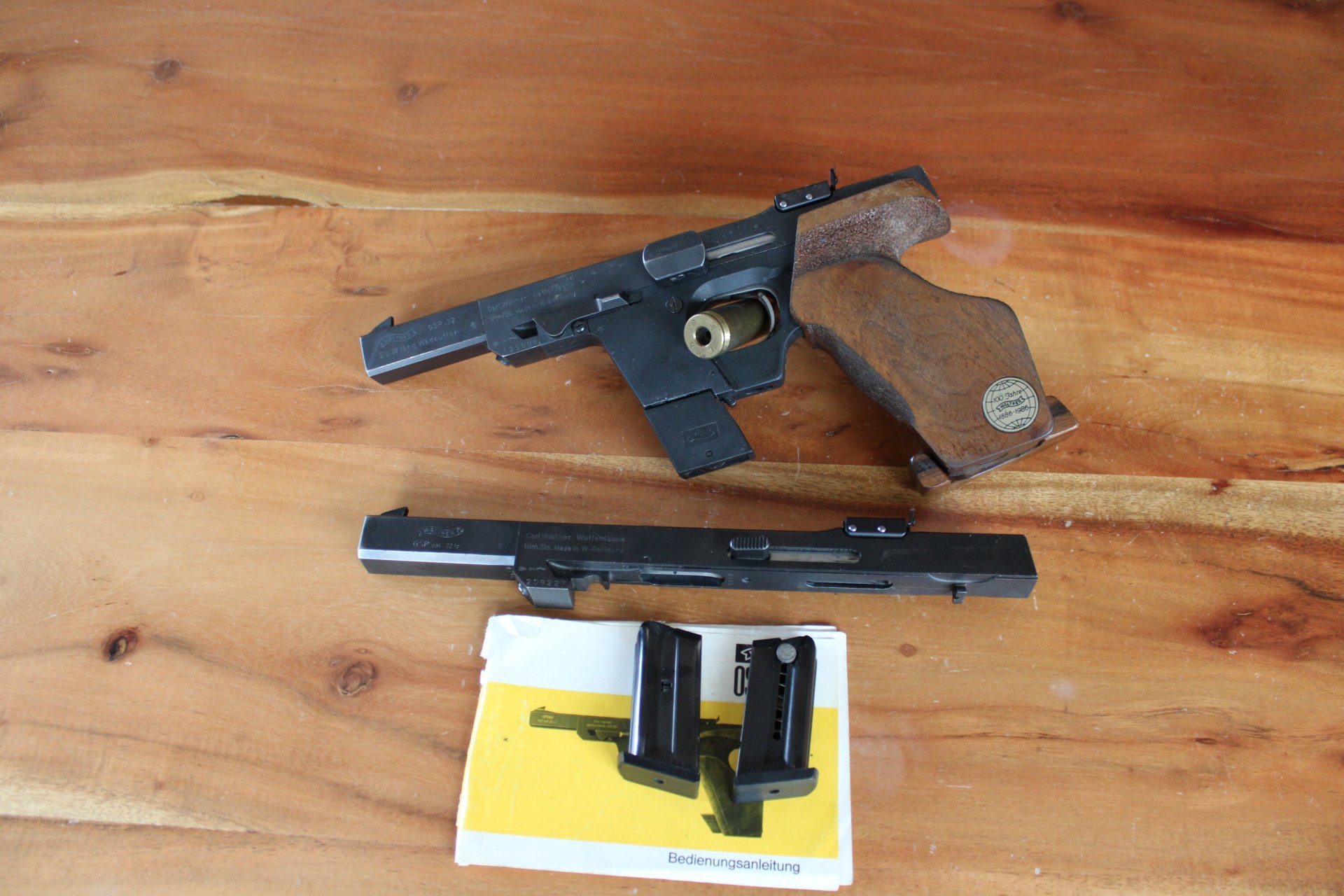 Gebrauchte Sportpistole Walther GSP im Kal .32 S&W LongWC mit WEchselsystem im Kal. .22lr – Bild 2