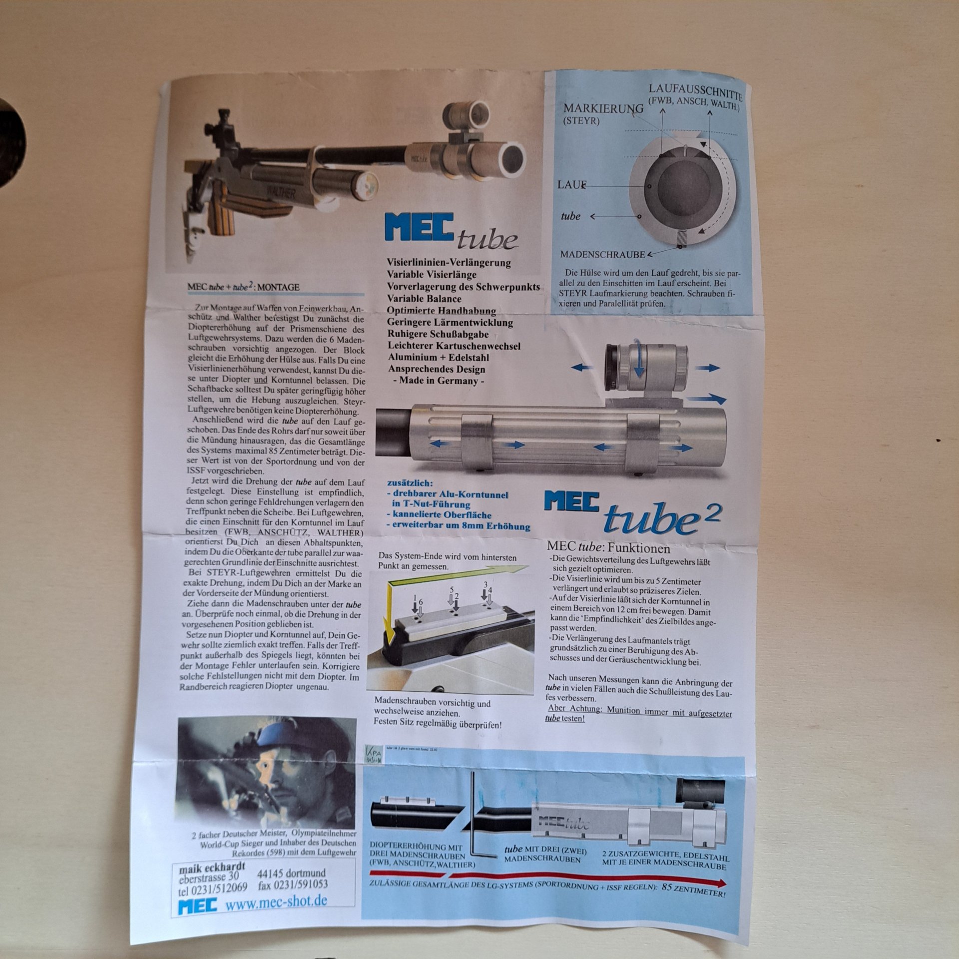 MEC Tube FWB Limitid Edition blau – Bild 3