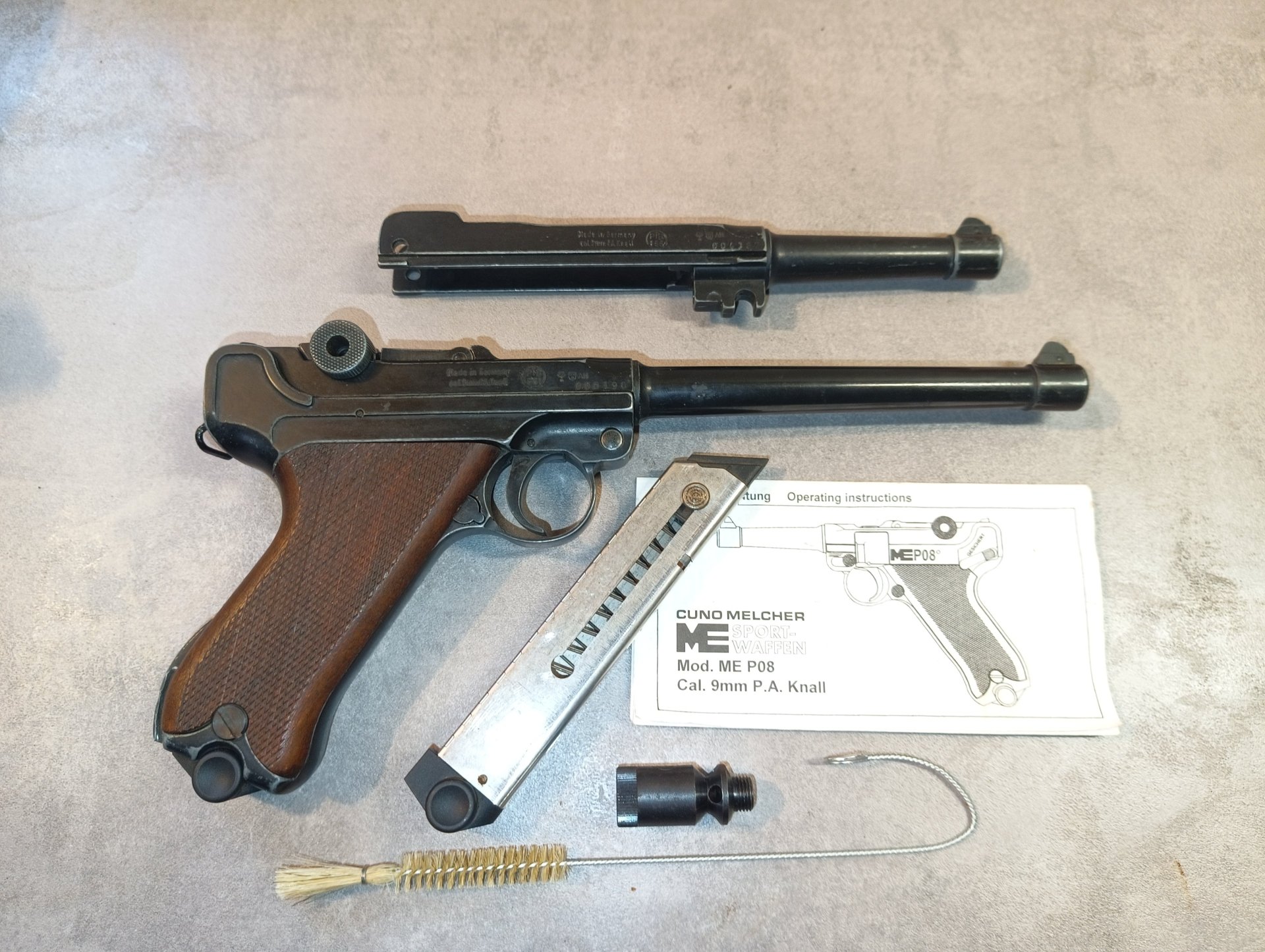ME P04 mit Wechselsystem P08 in 9mm PAK – Bild 2
