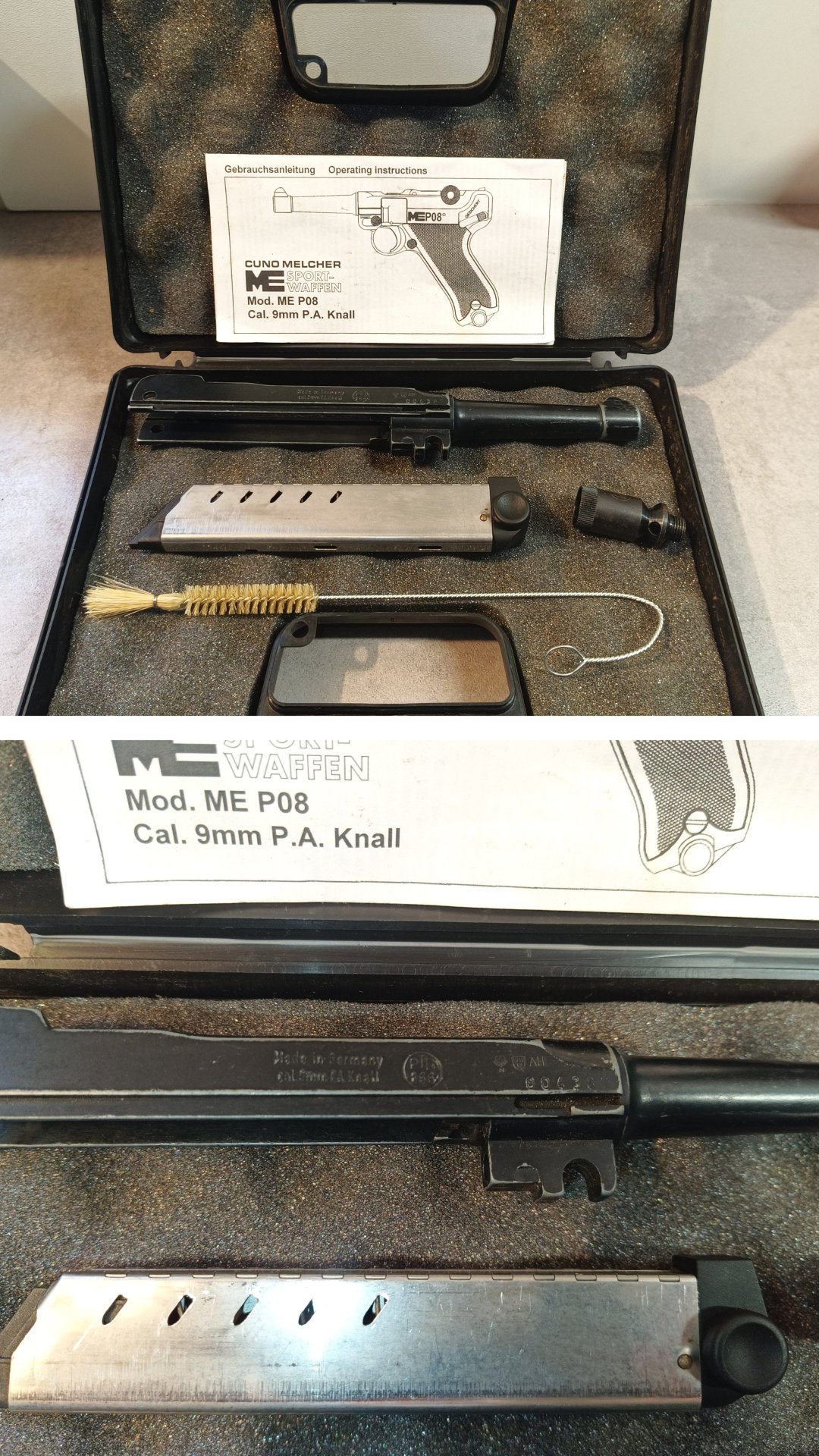 ME P04 mit Wechselsystem P08 in 9mm PAK – Bild 3