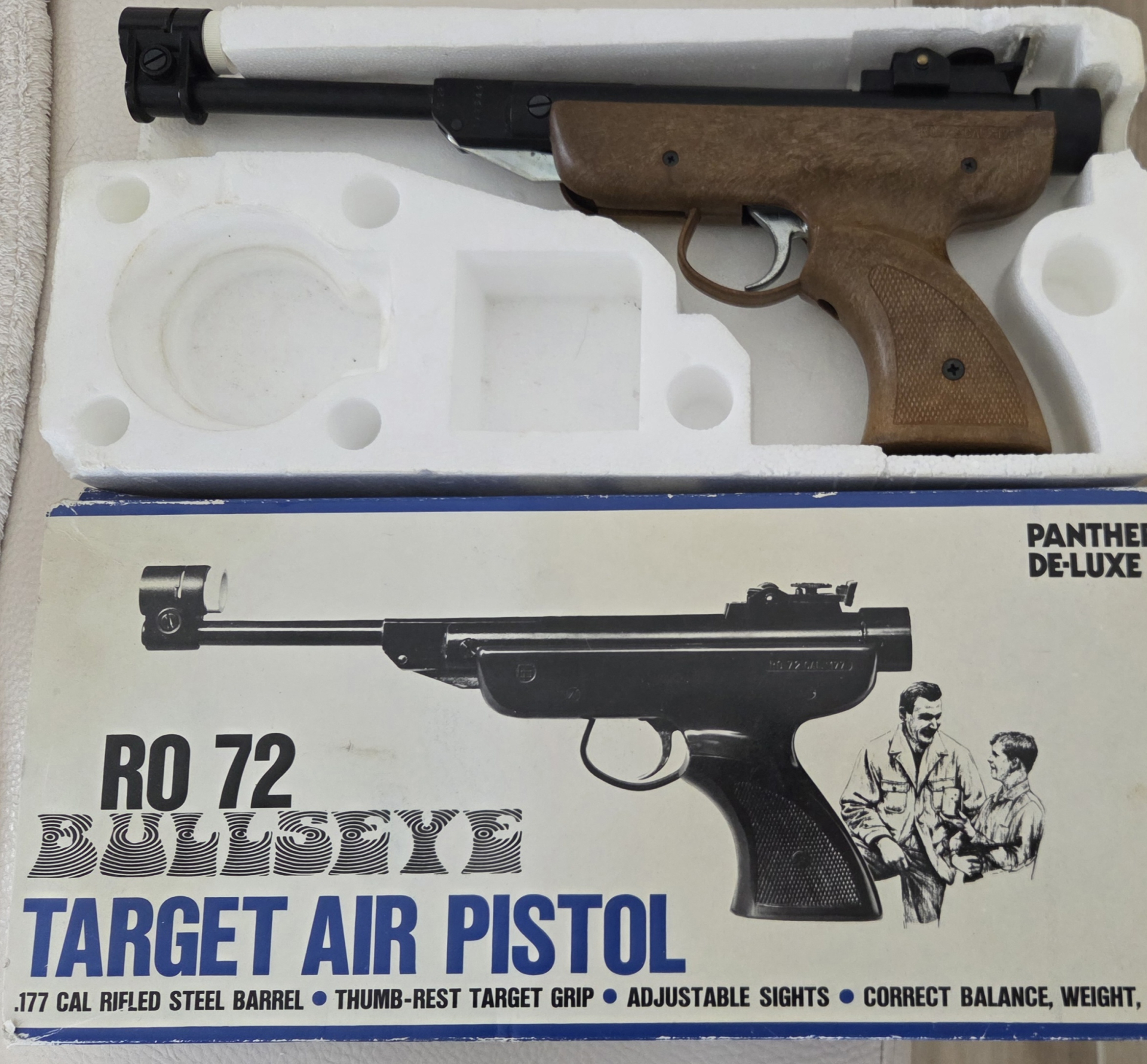 Luftpistole RO 72 Bullseye Panther DE-LUXE .177 Cal. 4.5 mm – Bild 1