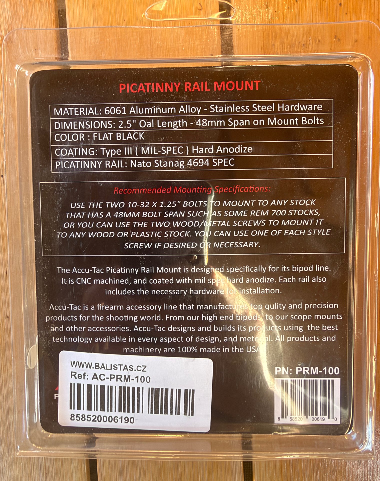 ACCU-TAC PICATINNY RAIL MOUNT – Bild 2