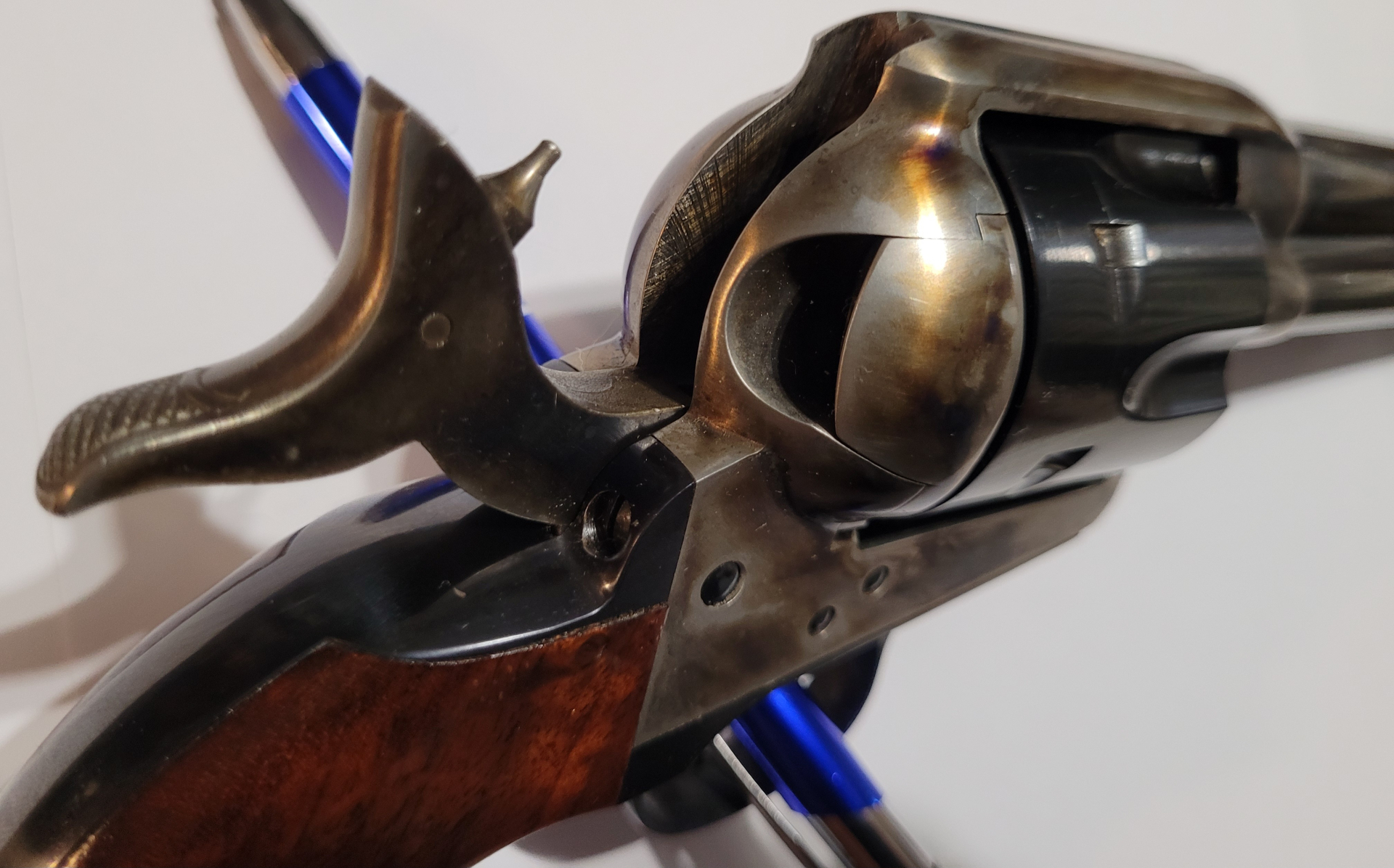 Traumstück. Hege Uberti. Mod Army 1873. Ganzstahl Waffe . 9mm R Knall. – Bild 4