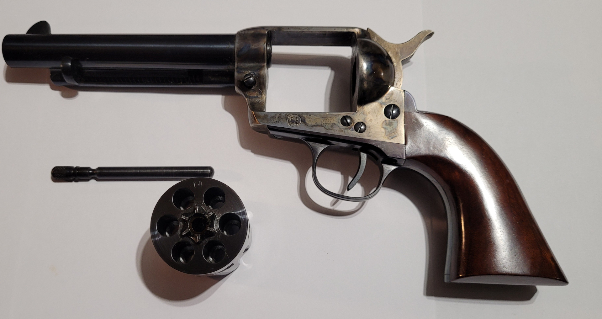 Traumstück. Hege Uberti. Mod Army 1873. Ganzstahl Waffe . 9mm R Knall. – Bild 3