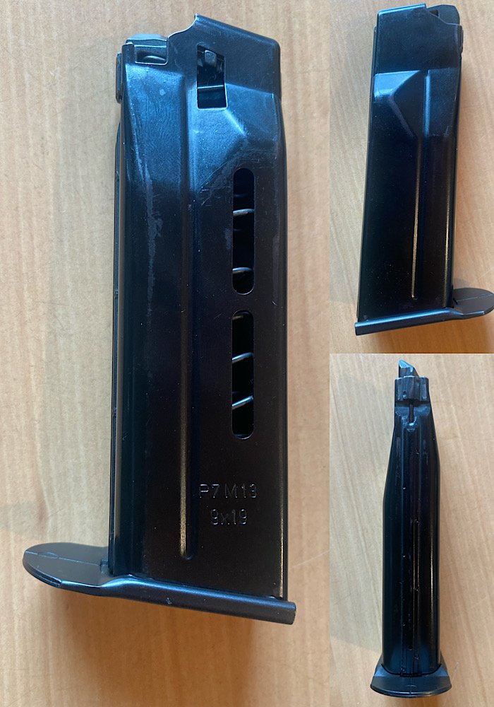 HK P7 M13 Magazin, 13 Schuss – Bild 1