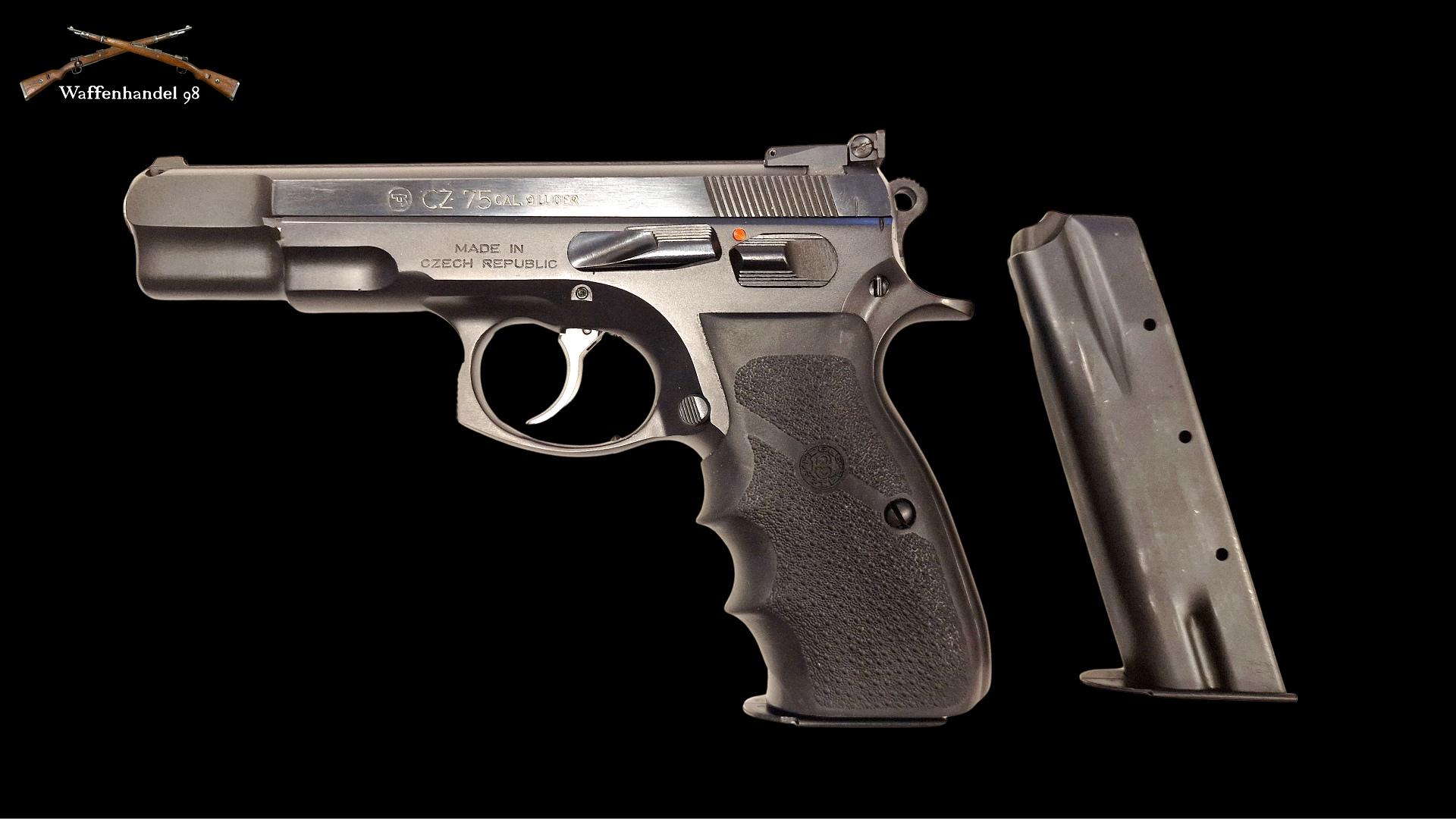 Halbautomatische Pistole CZ 75 in 9mm – Bild 1