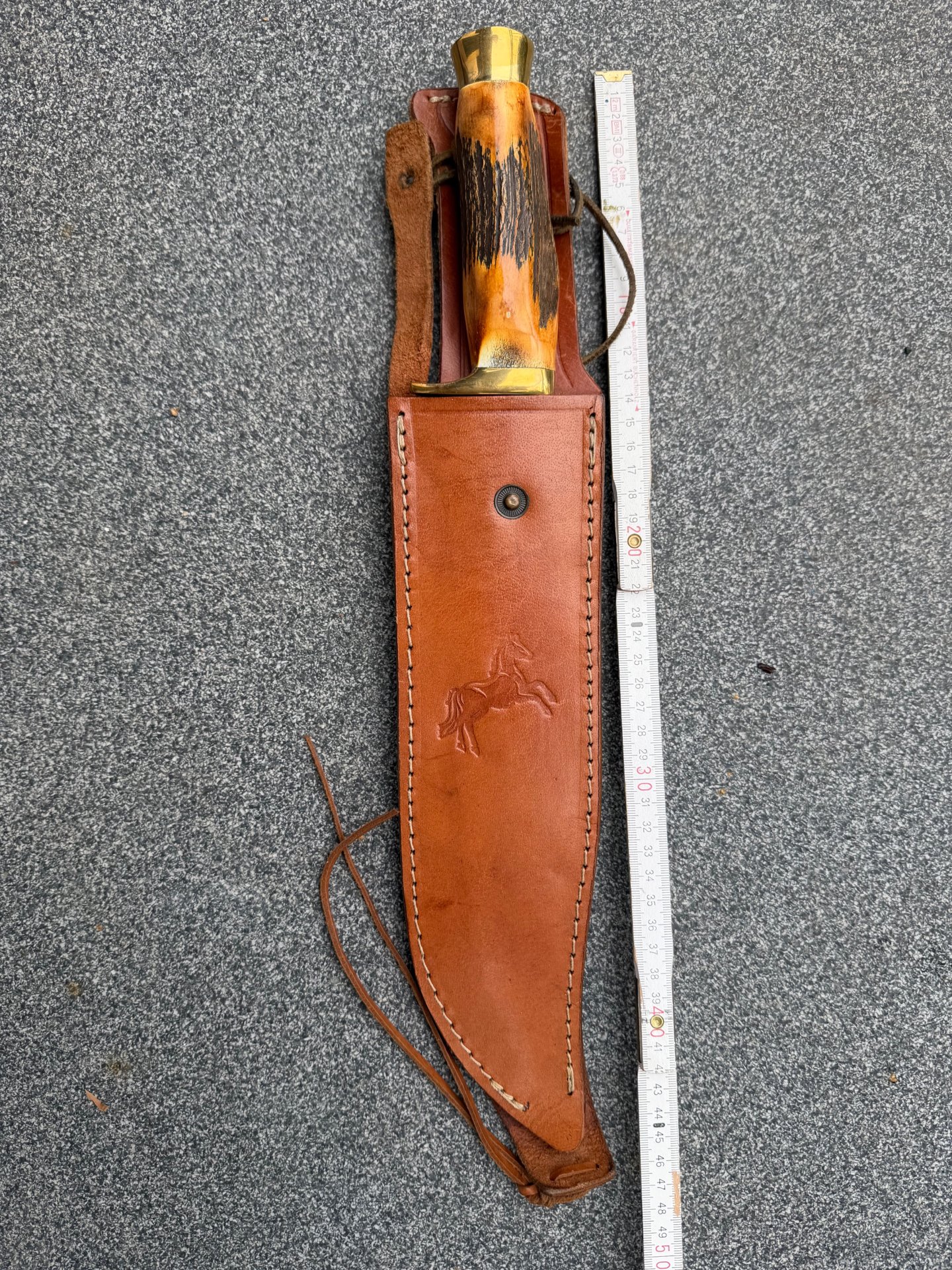 XXL Colt Bowie Messer Hirschhorn unbenutzt – Bild 5