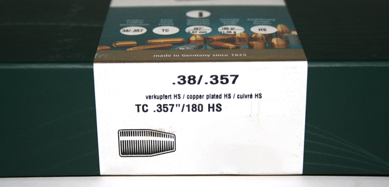 250St. H&N Geschosse .357 / .38 TC HS 180grs - Kegelstumpf-Geschoss | Haendler&Nattermann High Speed – Bild 1