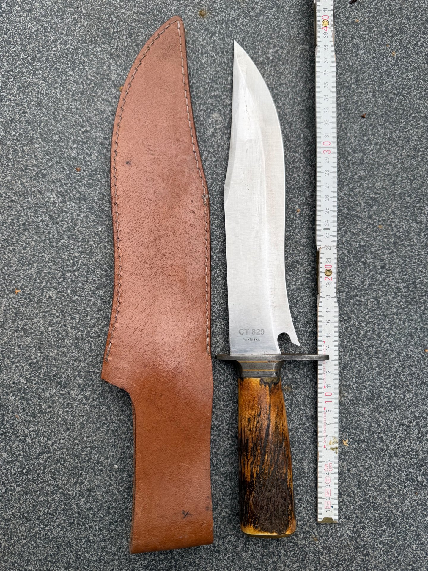 XXL Colt Bowie CT 829 Messer Hirschhorn unbenutzt – Bild 2
