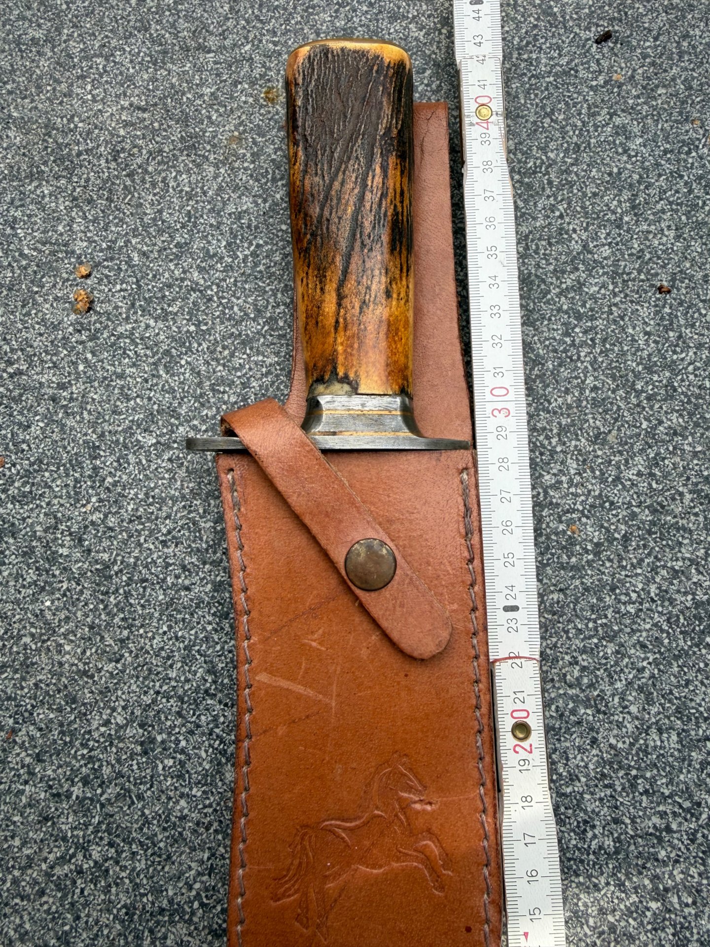 XXL Colt Bowie CT 829 Messer Hirschhorn unbenutzt – Bild 6
