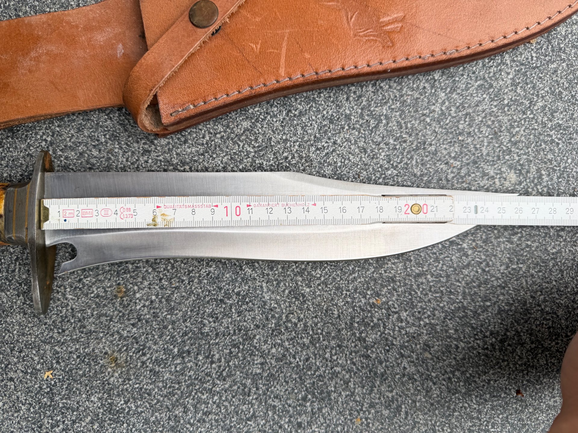 XXL Colt Bowie CT 829 Messer Hirschhorn unbenutzt – Bild 8