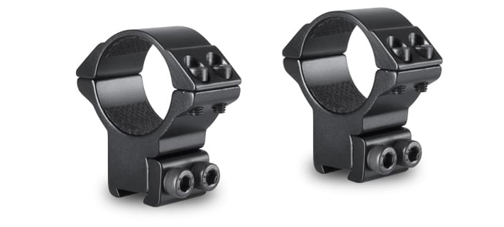 HAWKE - Match Ringmontagen Aluminium 30mm Mittelrohr für 9-11mm Prisma-Schiene Bauhöhe HOCH = 17mm – Bild 1