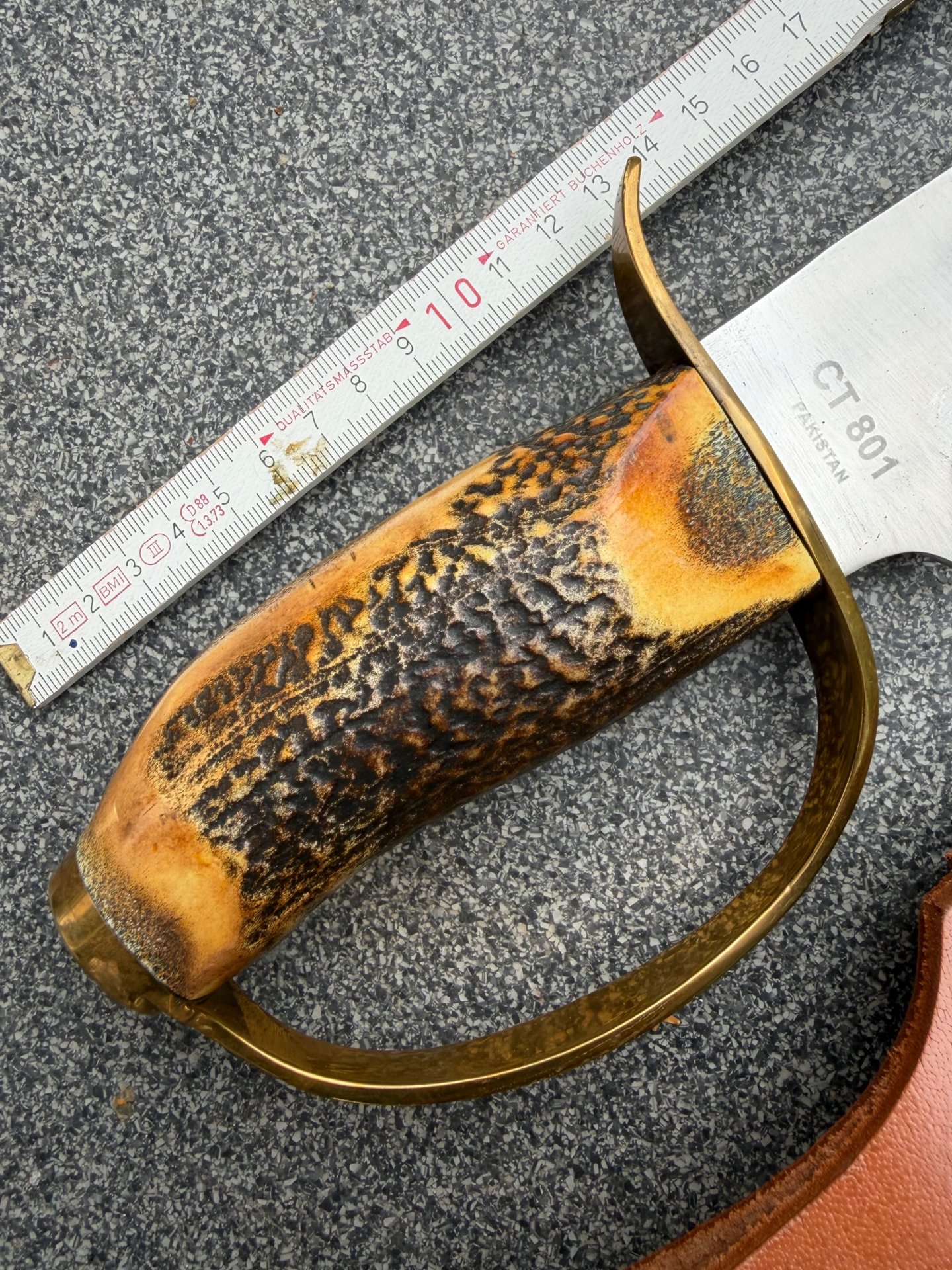 XXL Colt Bowie Messer CT 801 Hirschhorn unbenutzt – Bild 3