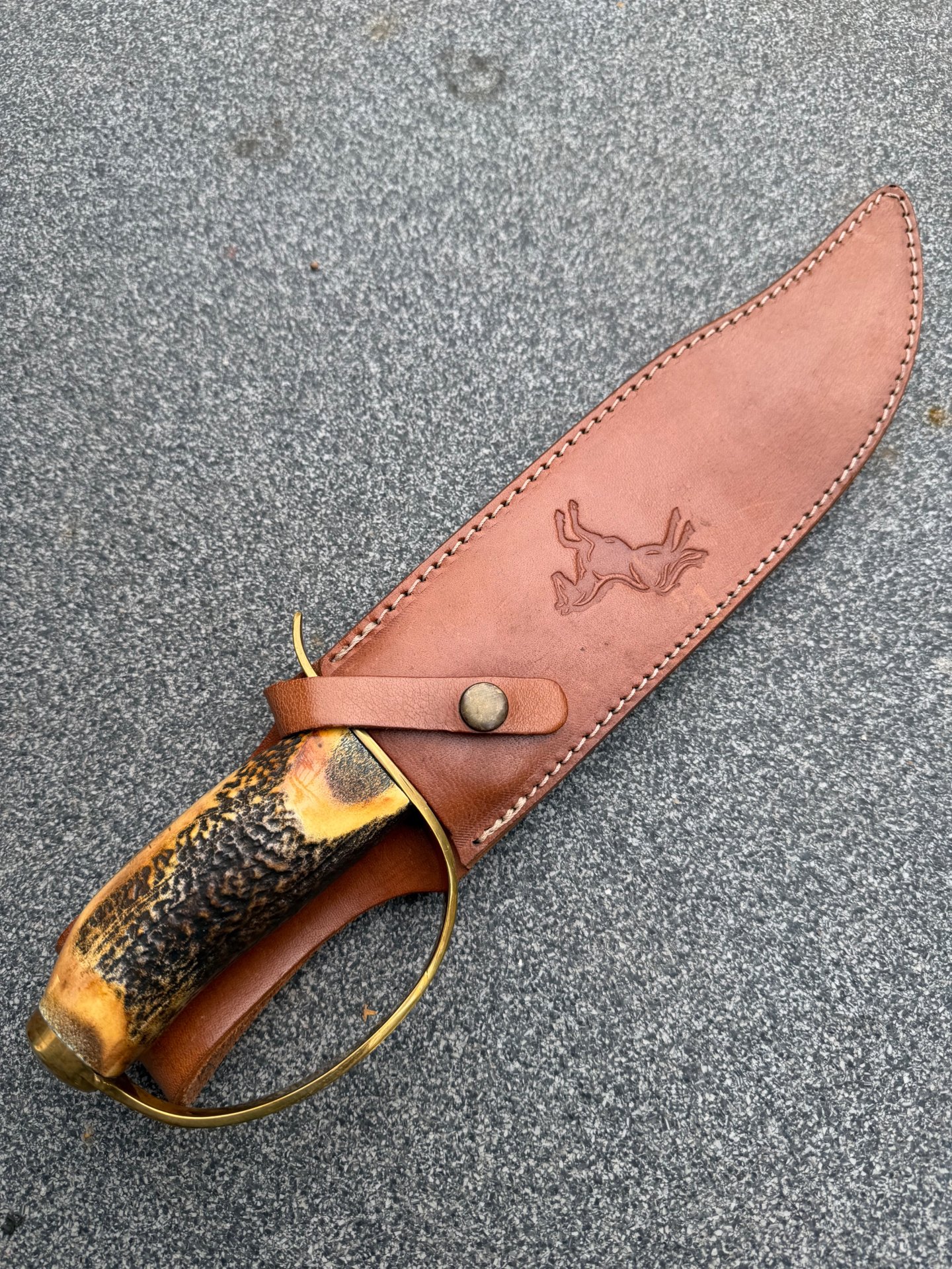 XXL Colt Bowie Messer CT 801 Hirschhorn unbenutzt – Bild 5