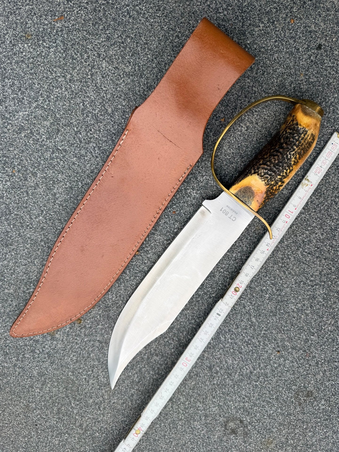 XXL Colt Bowie Messer CT 801 Hirschhorn unbenutzt – Bild 6