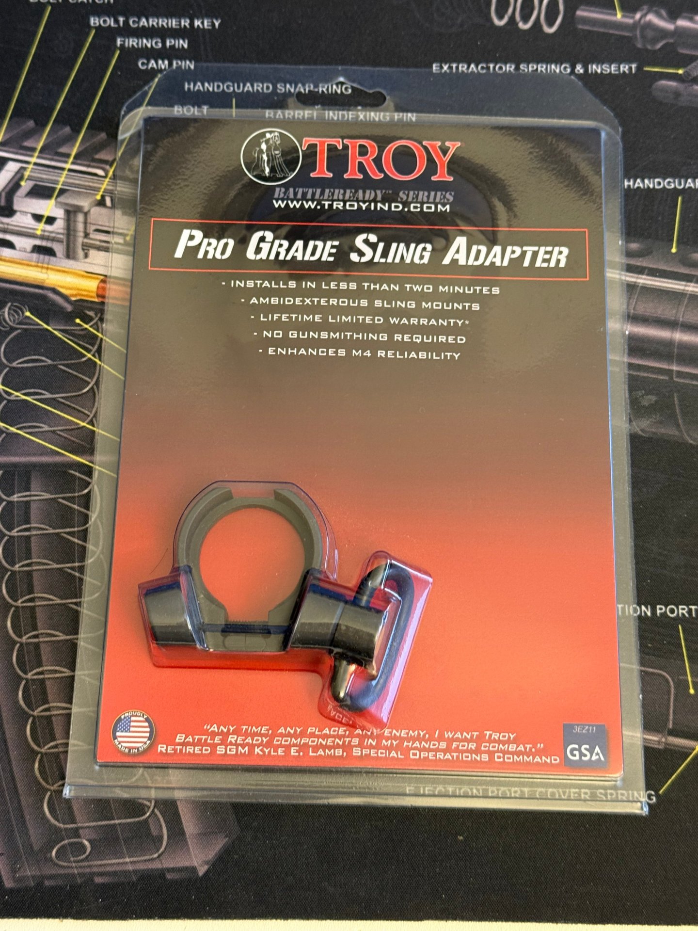 Ambi Sling Mount TROY Ind PRO-GRADE SLING ADAPTER AR15 M16 MR223 – Bild 2