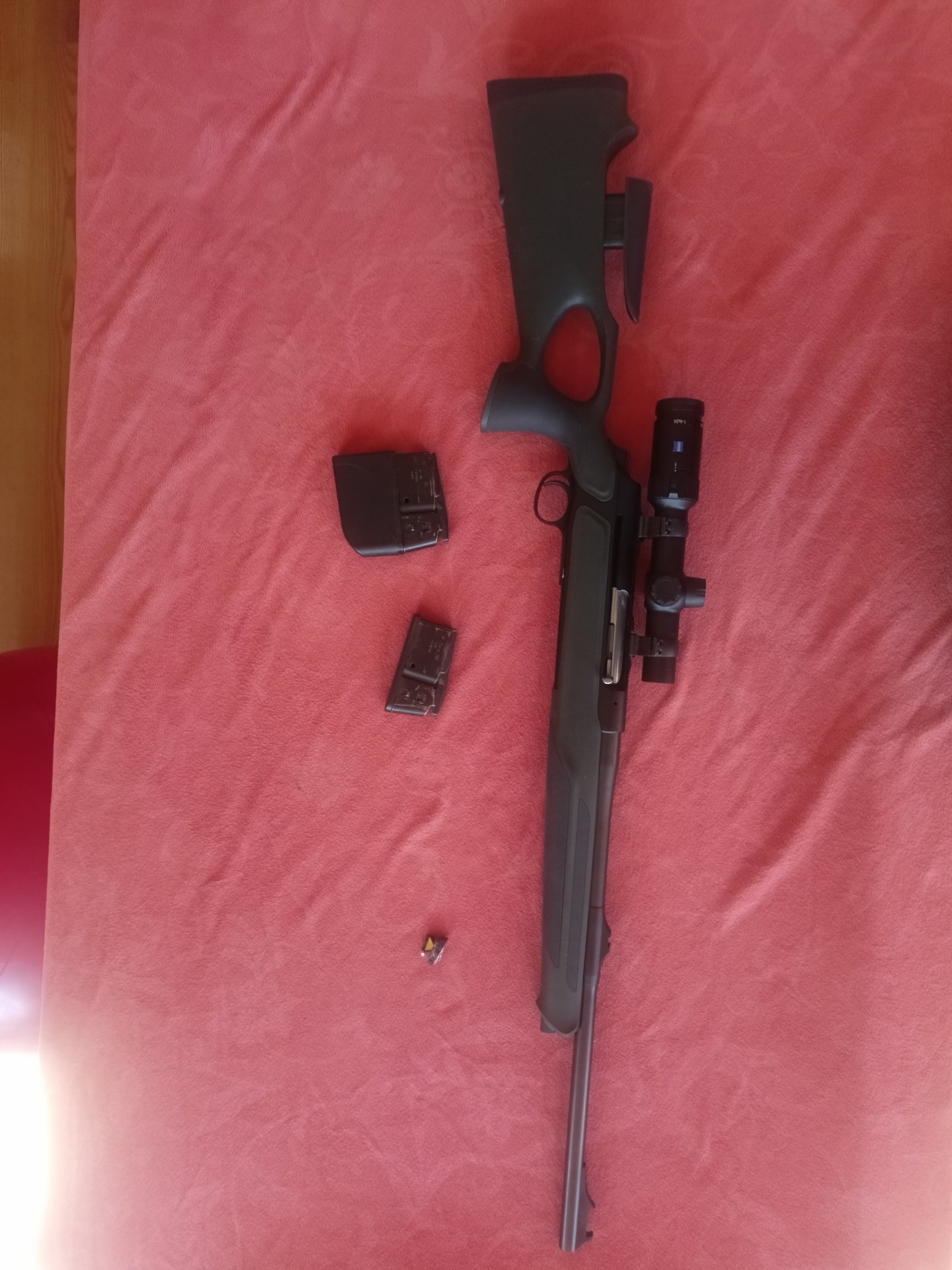 Sauer 303 Synchro XT Gen. I 8x57 JS, Zeiss Conquest 1-4x24 V4 – Bild 2