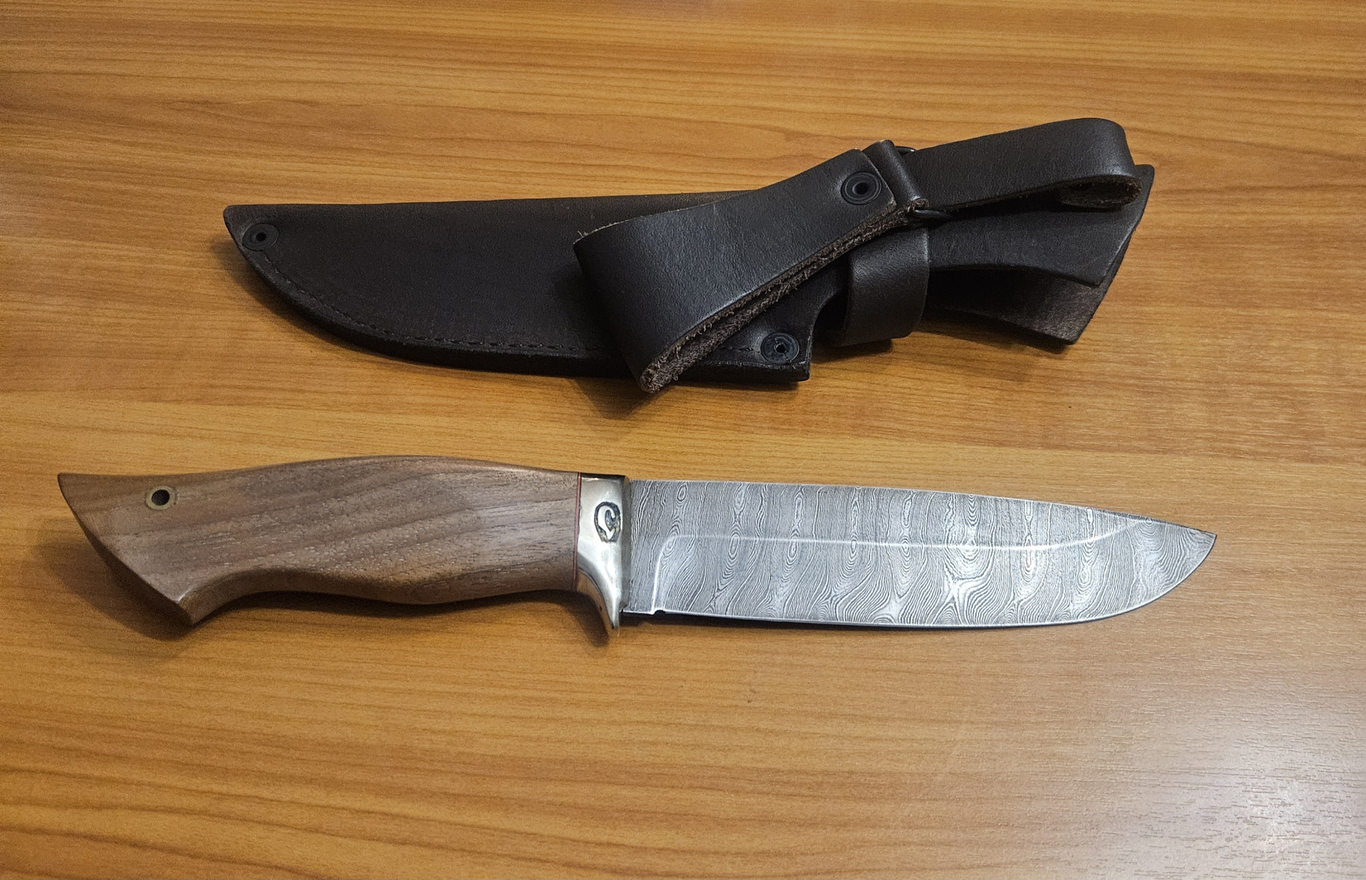 Damast Jagd- / Custom Messer – Bild 1