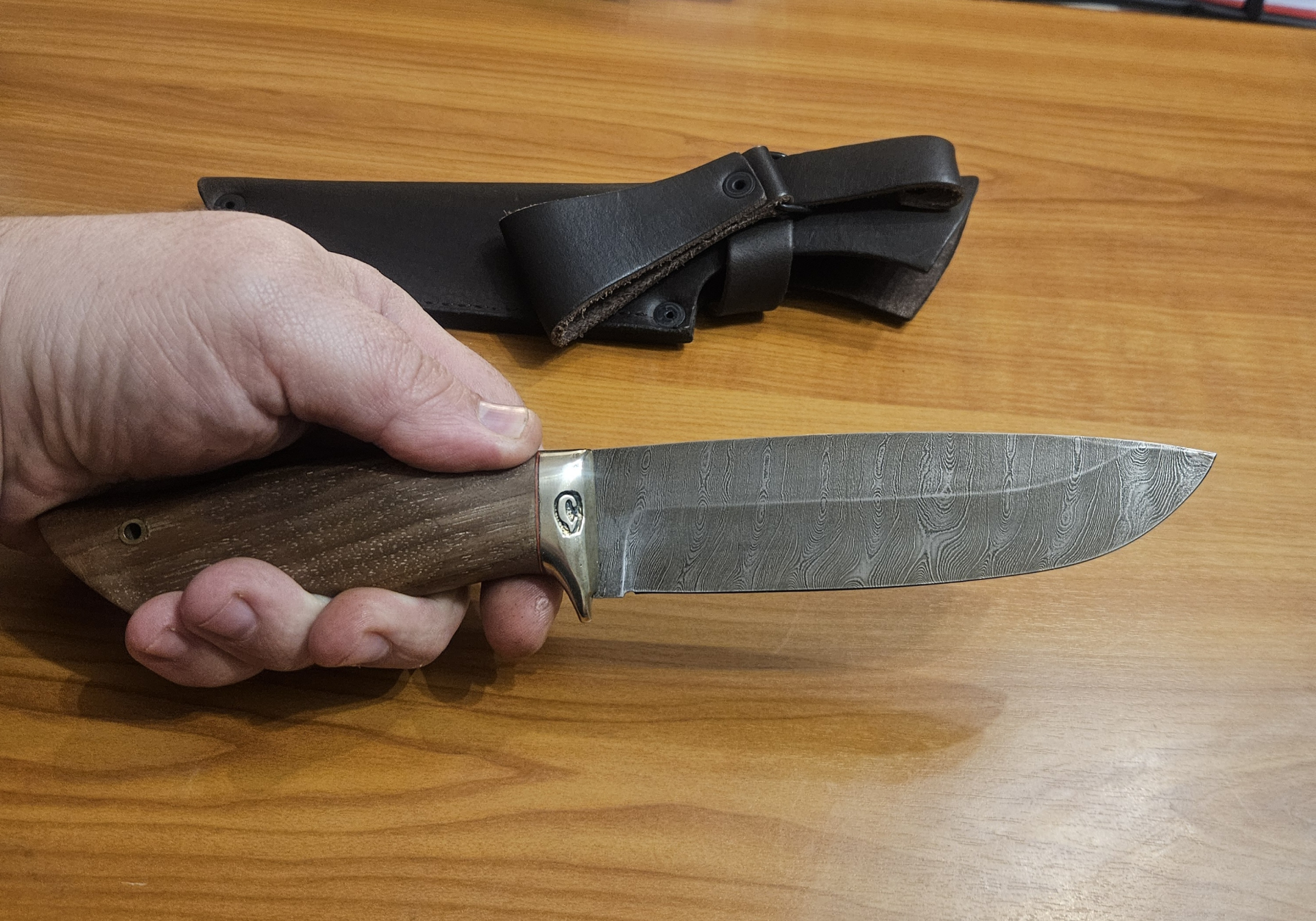 Damast Jagd- / Custom Messer – Bild 3