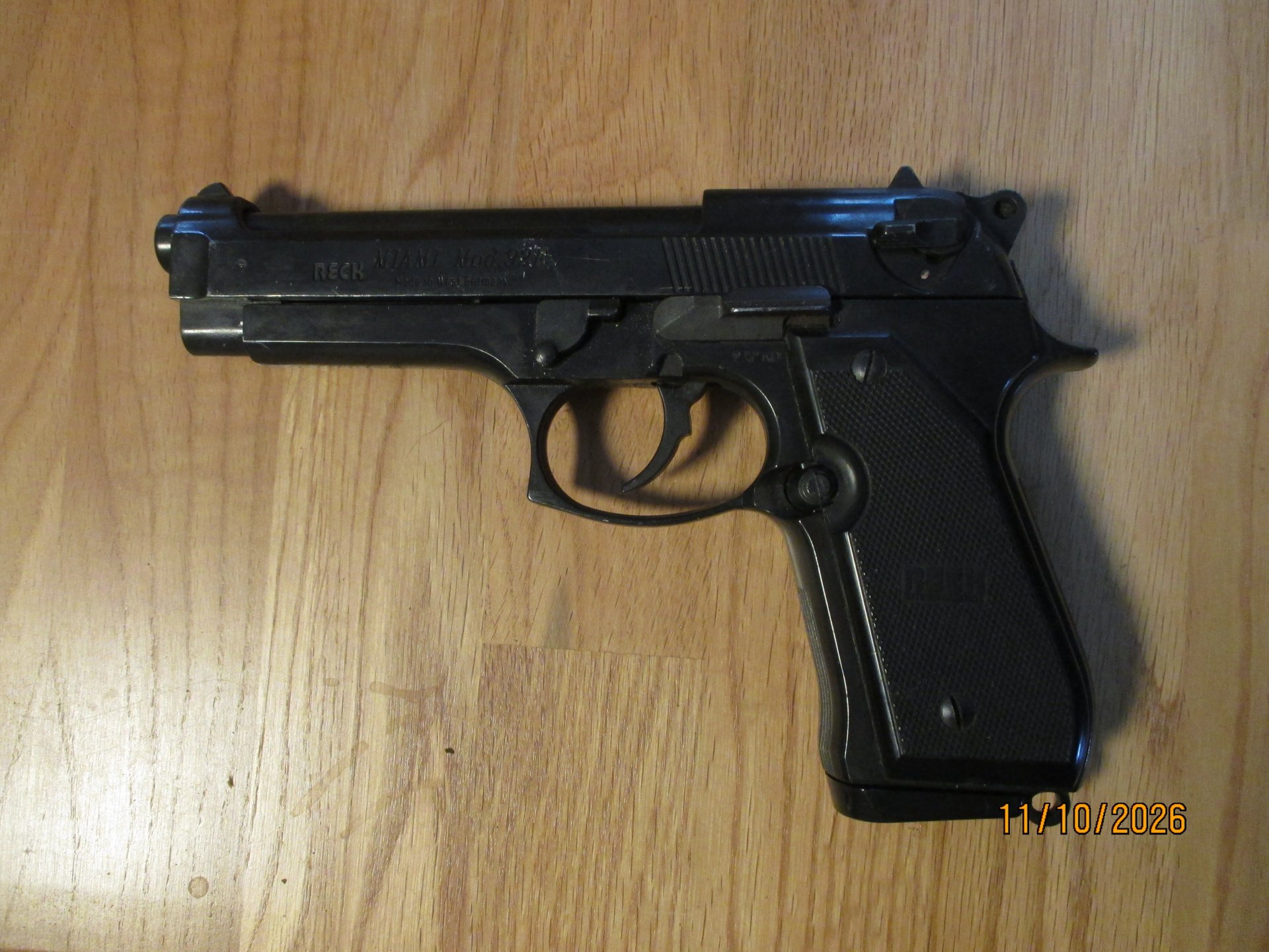 Reck Miami Mod. 92F Cal. 9mm P.A.K. PTB 488/2 – Bild 1