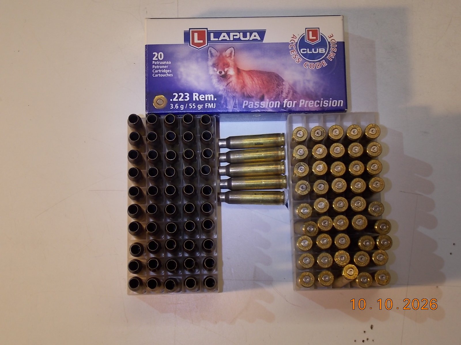 100 Lapua Hülsen Kal 223 – Bild 1