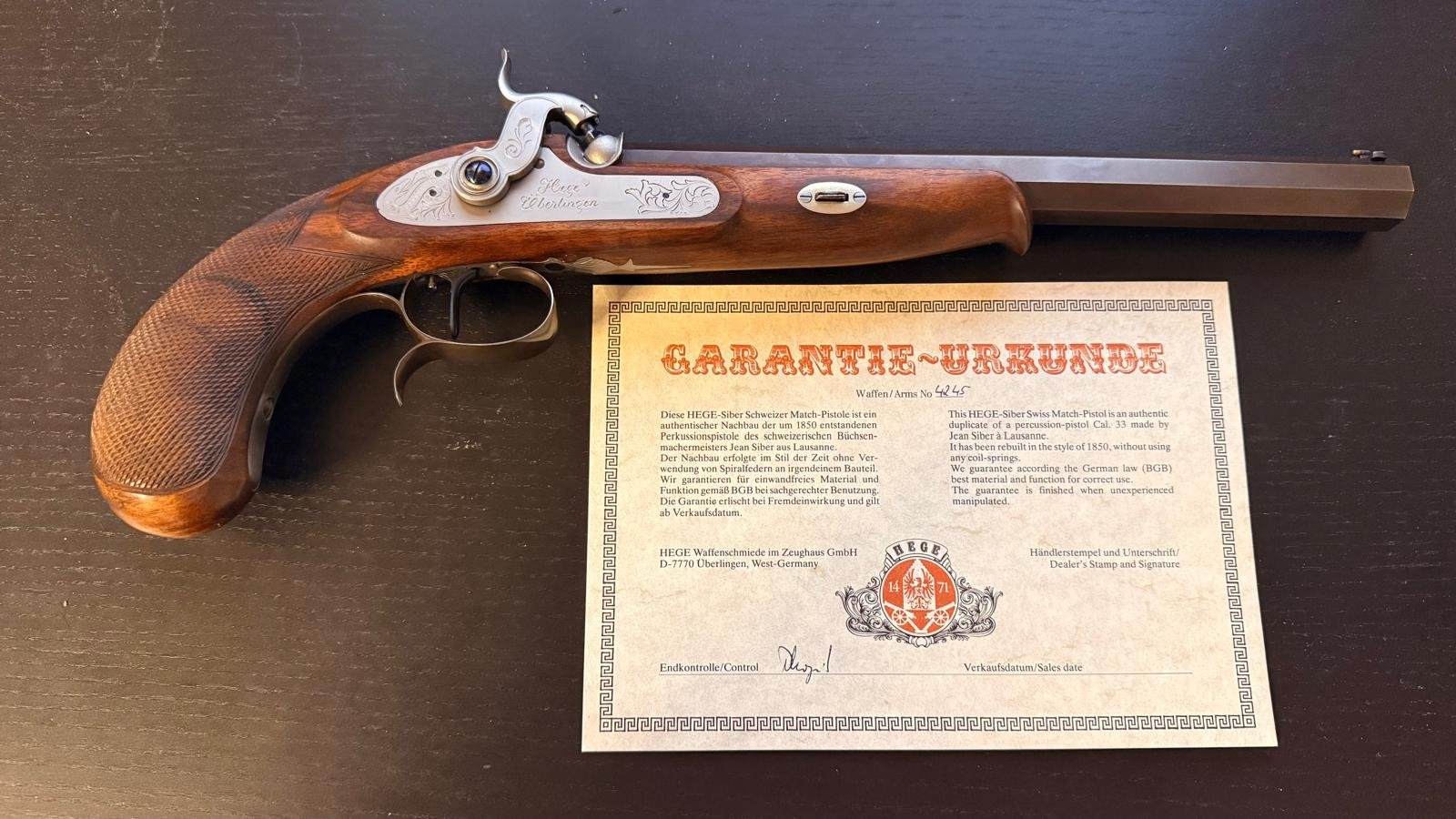 HEGE Siber à Lausanne (.33) – Absolute Rarität im Koffer-Komplettset inkl. Museumsexpertise – Bild 1